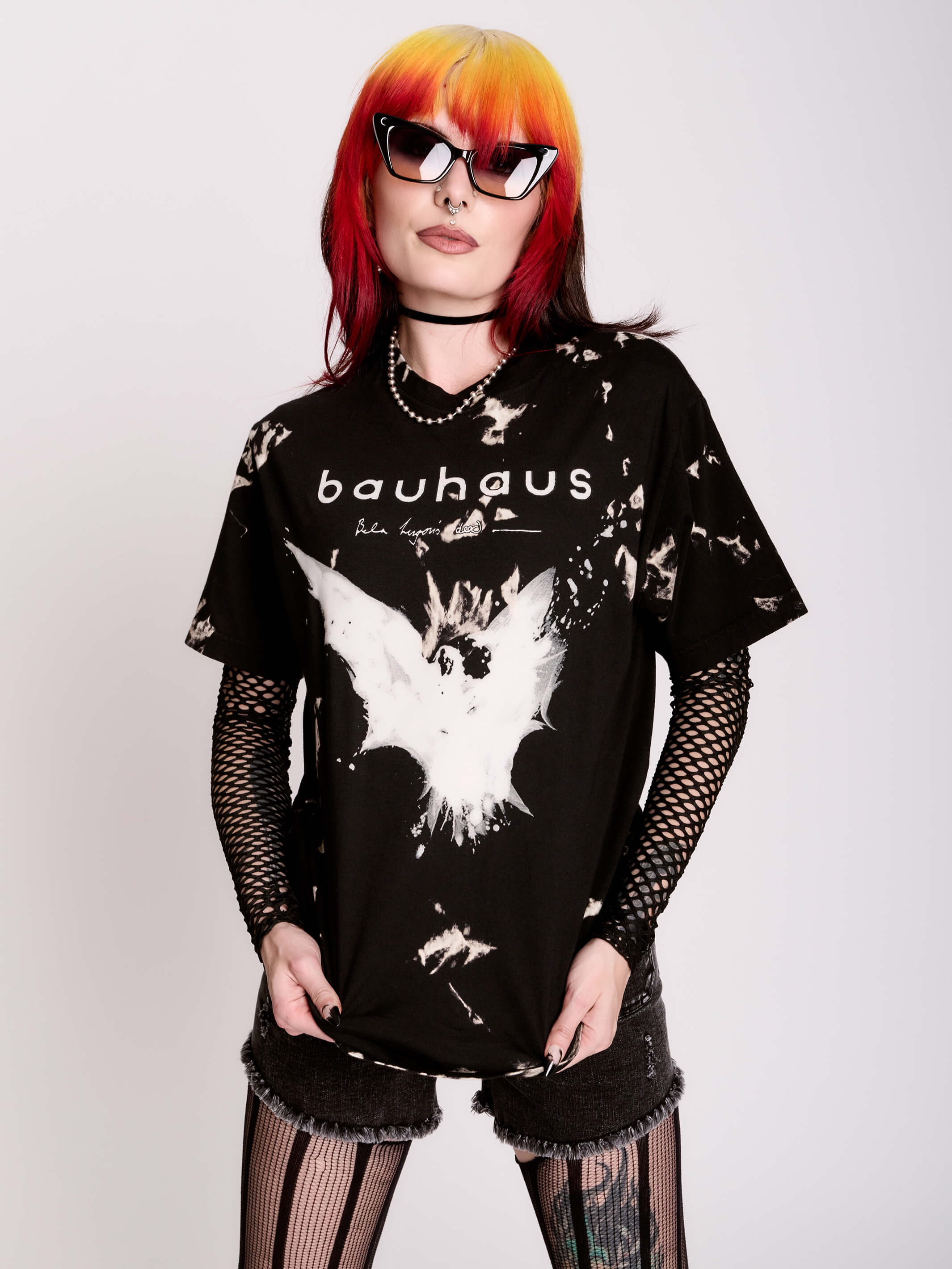 Bauhaus Bleach Bella T‑Shirt by Midnight Hour (Official Band Tee