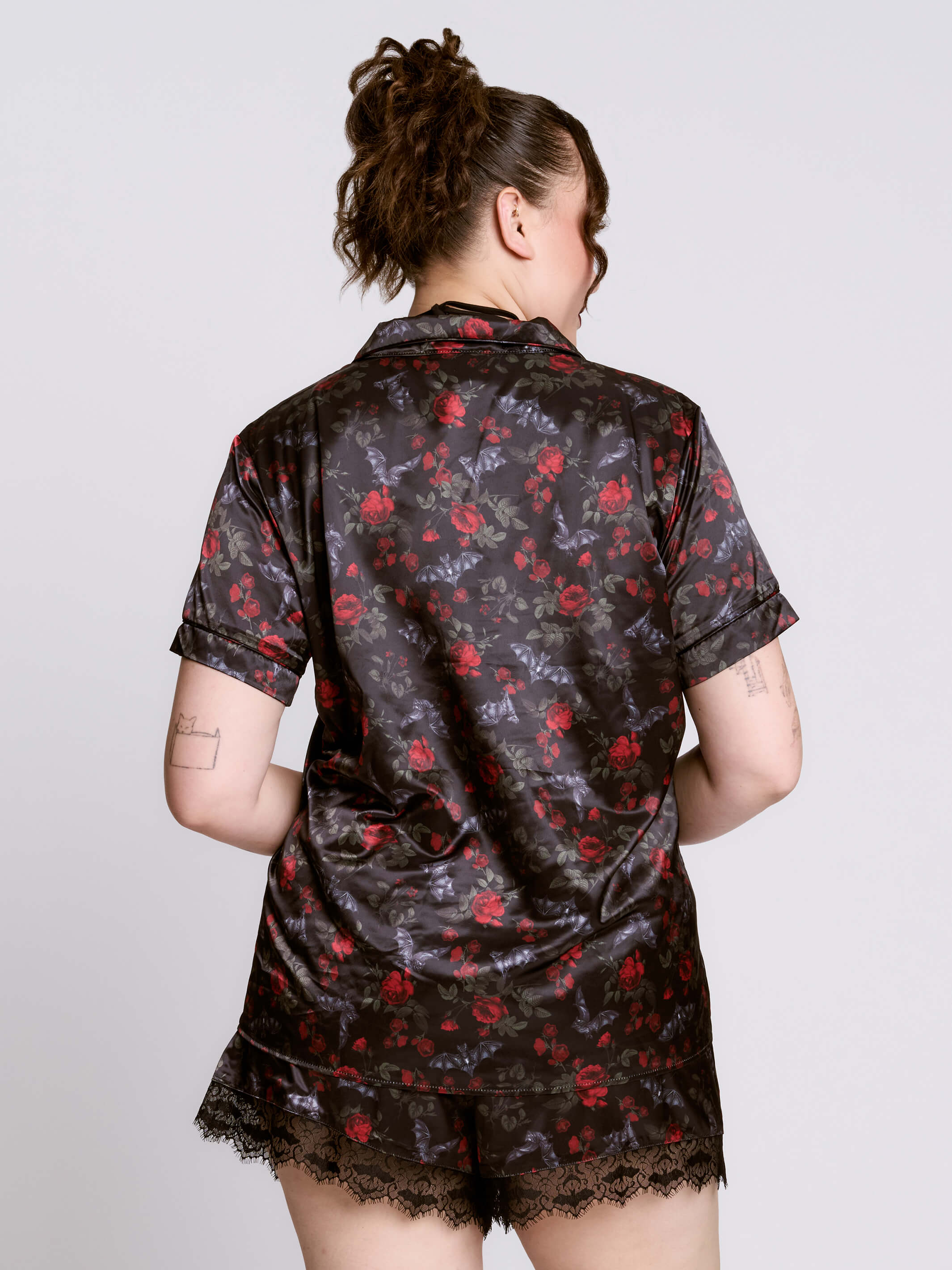 BAT'S ROOST SATIN PJ SET