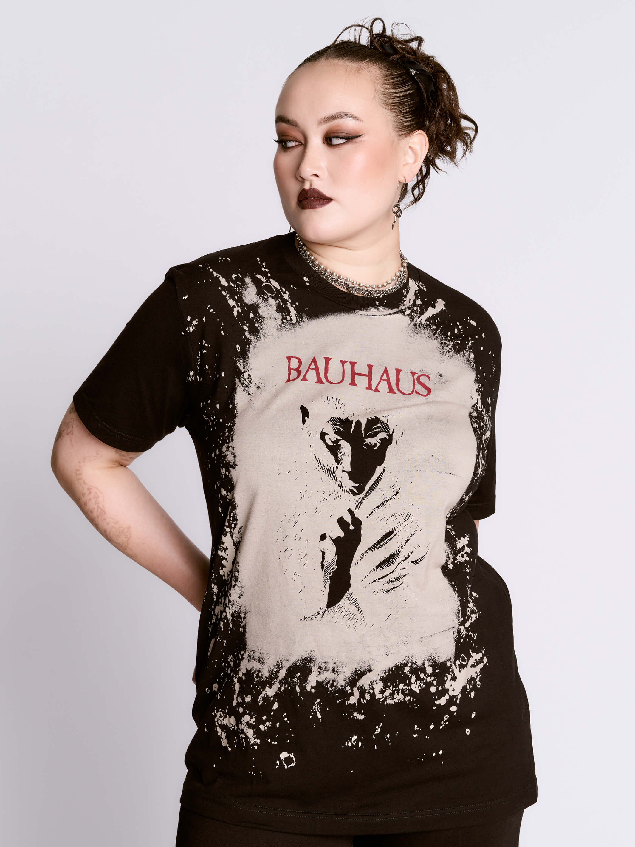 BAUHAUS SPLATTER BLEACH SHIRT