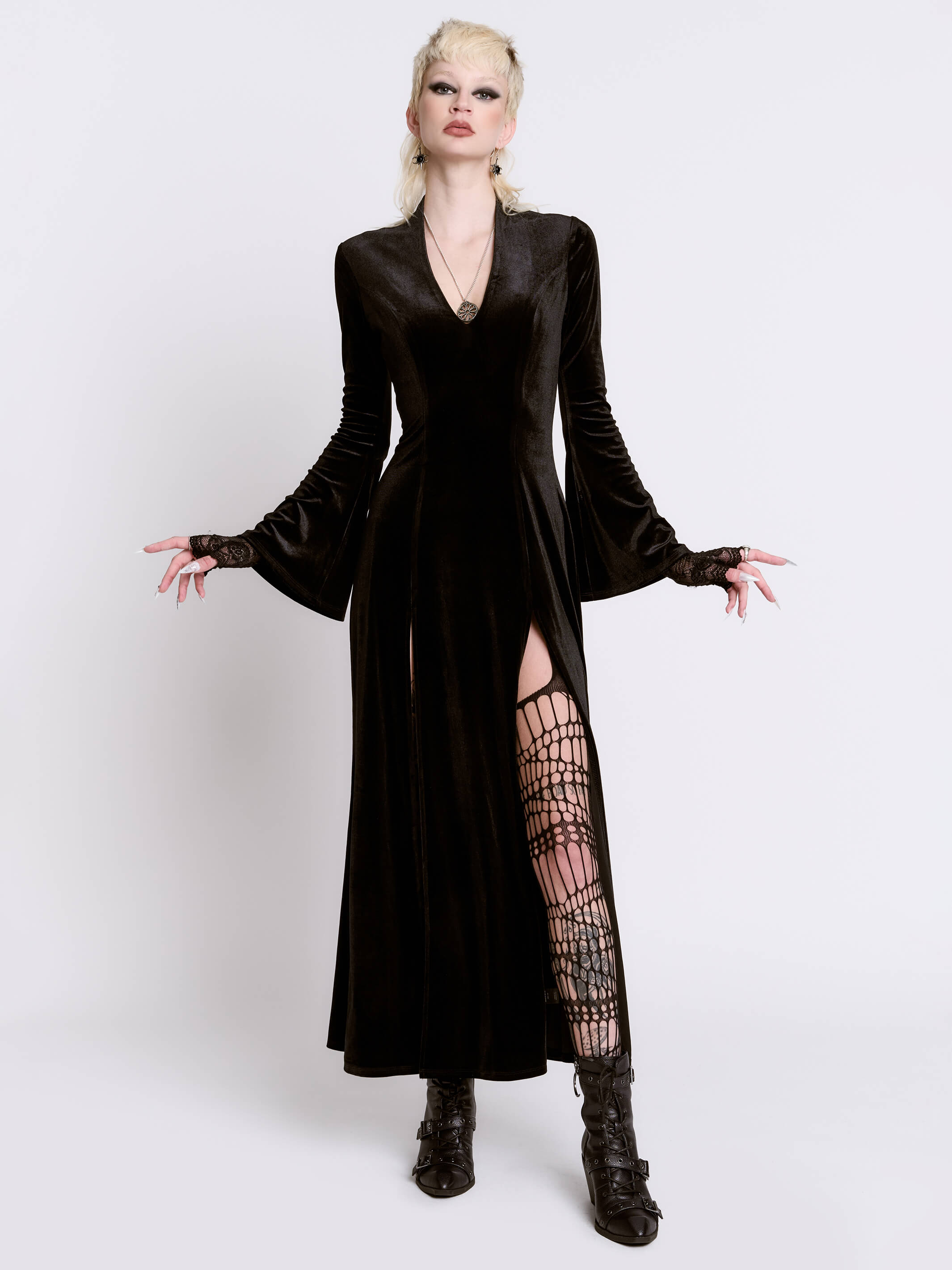 Black Lodge velvet dress