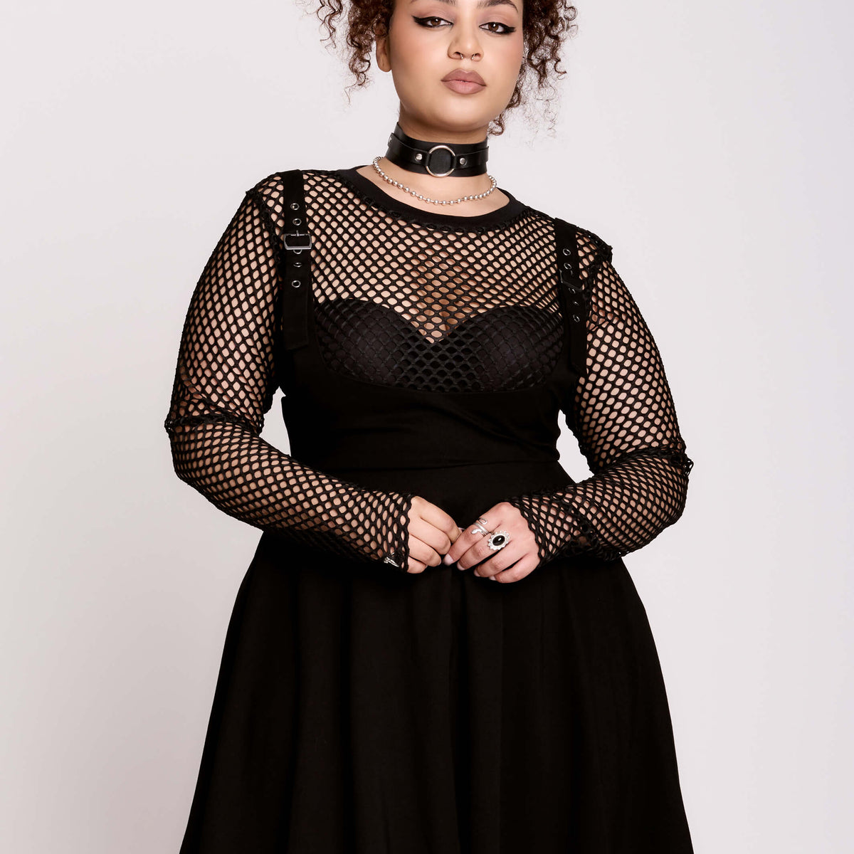 Black Pinafore Jumper – Midnight Hour