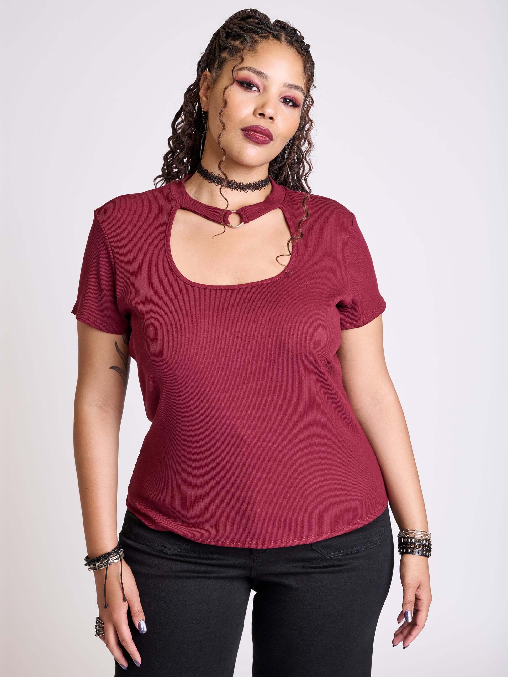Baby Rib Choker Top