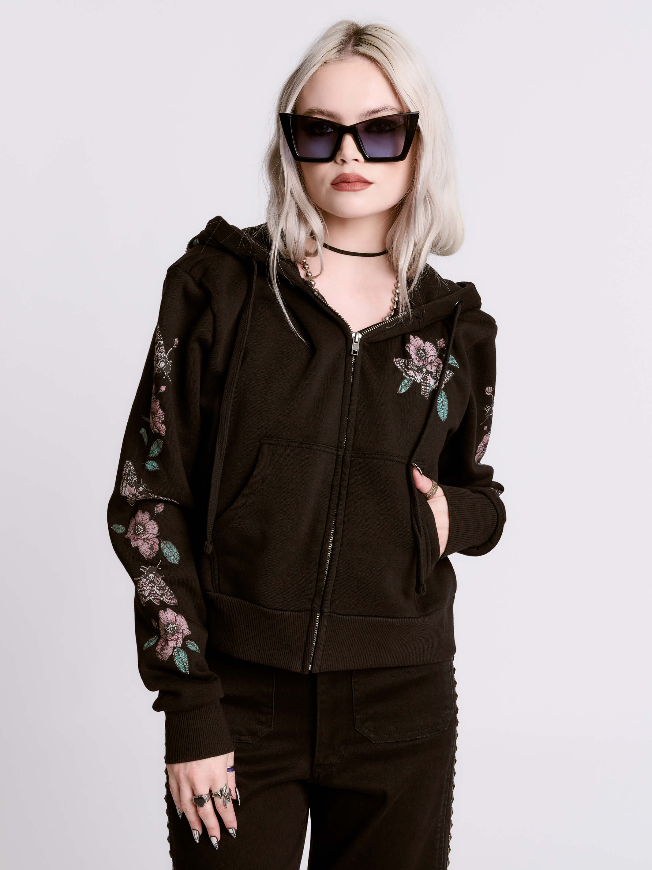 Cropped Pentacle Hoodie