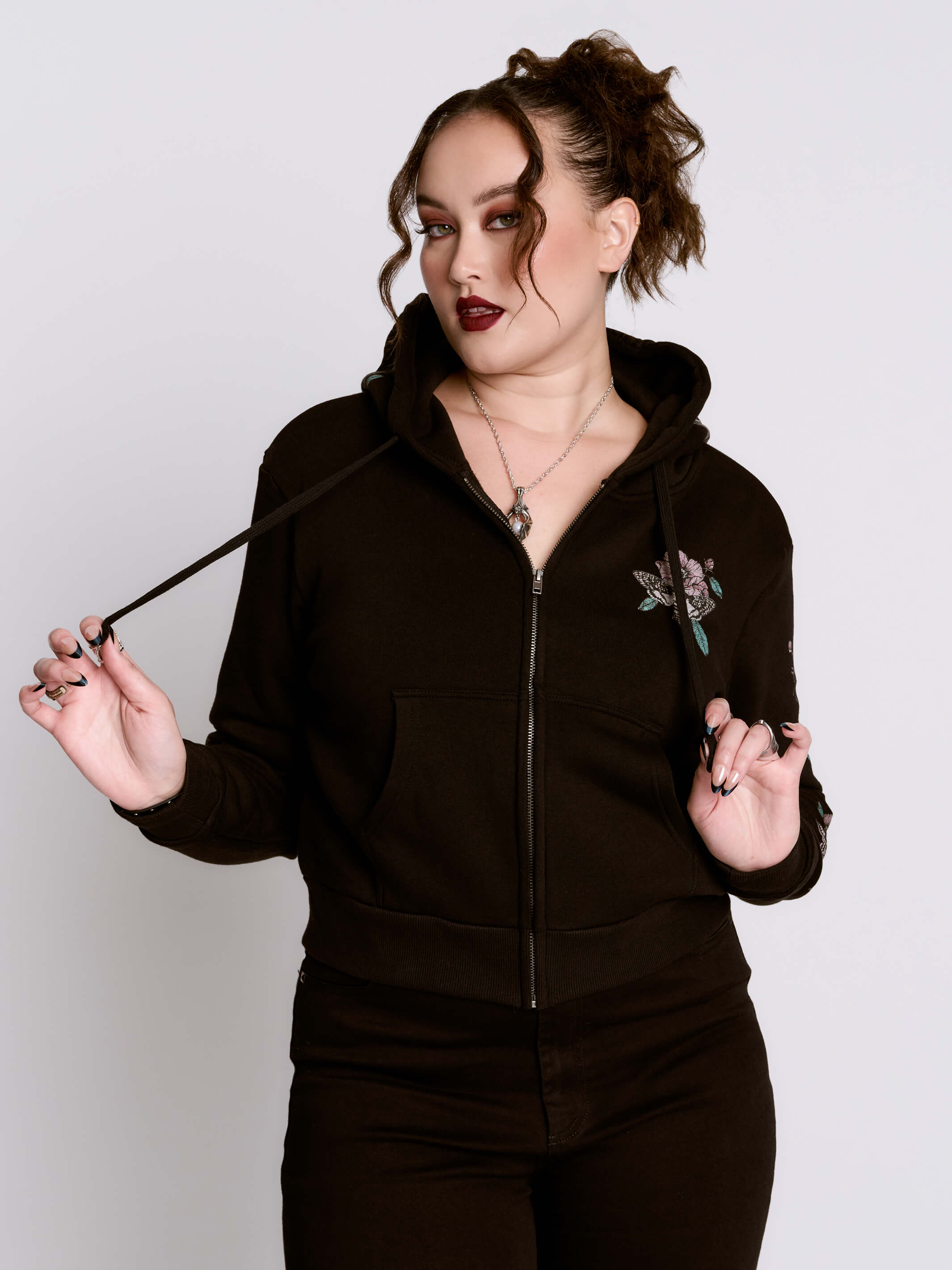 Cropped Pentacle Hoodie