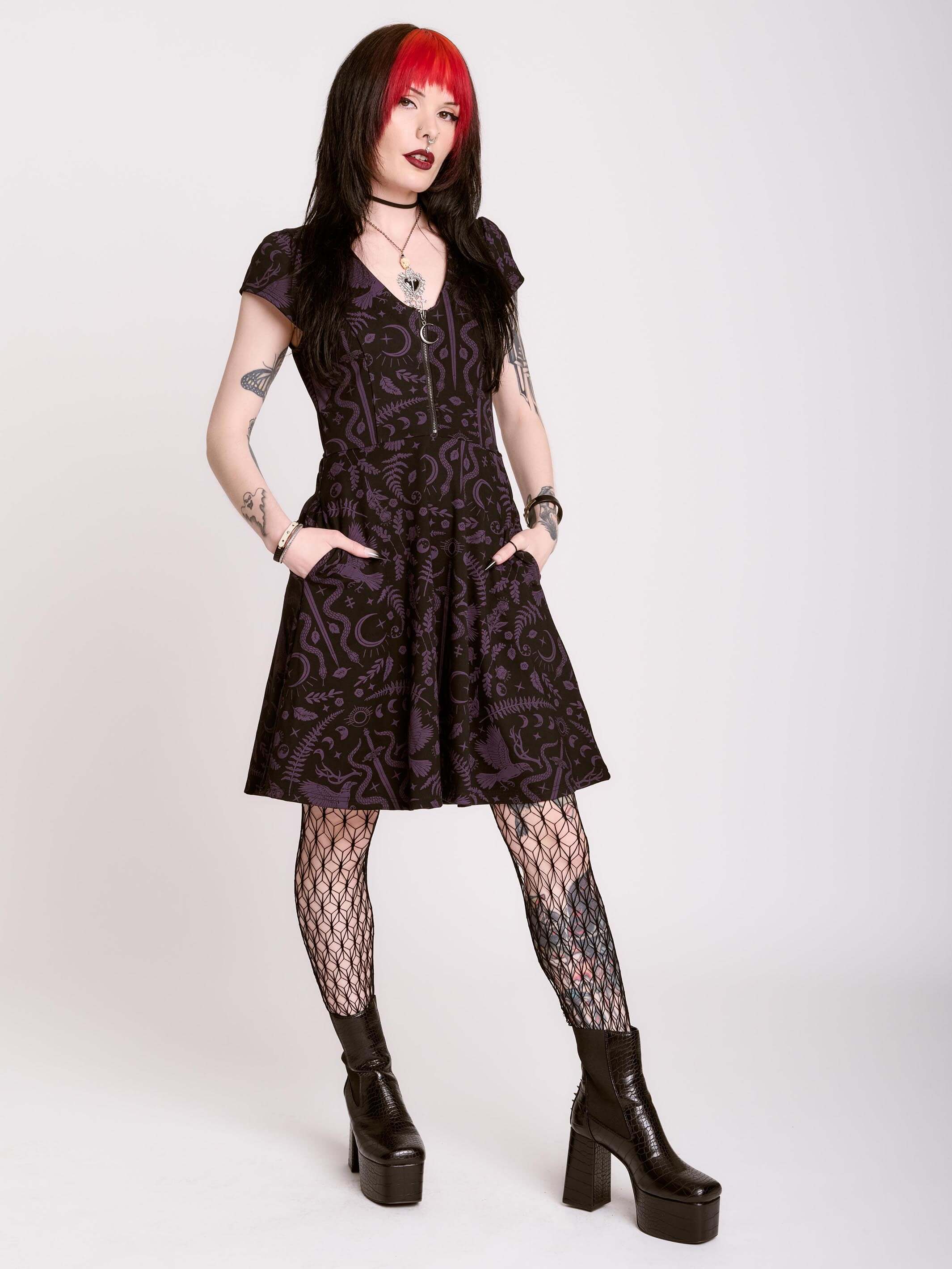 dark ages ponte dress