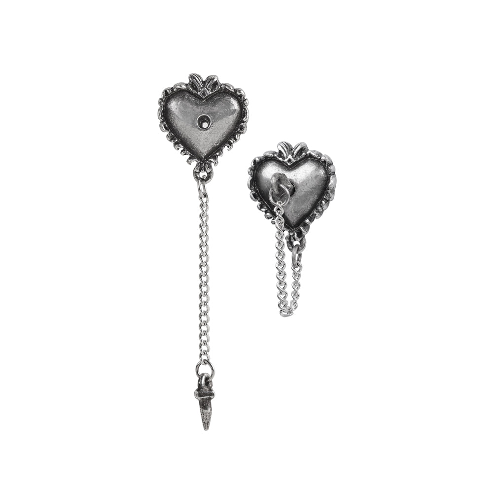Witches Heart Stud Earring