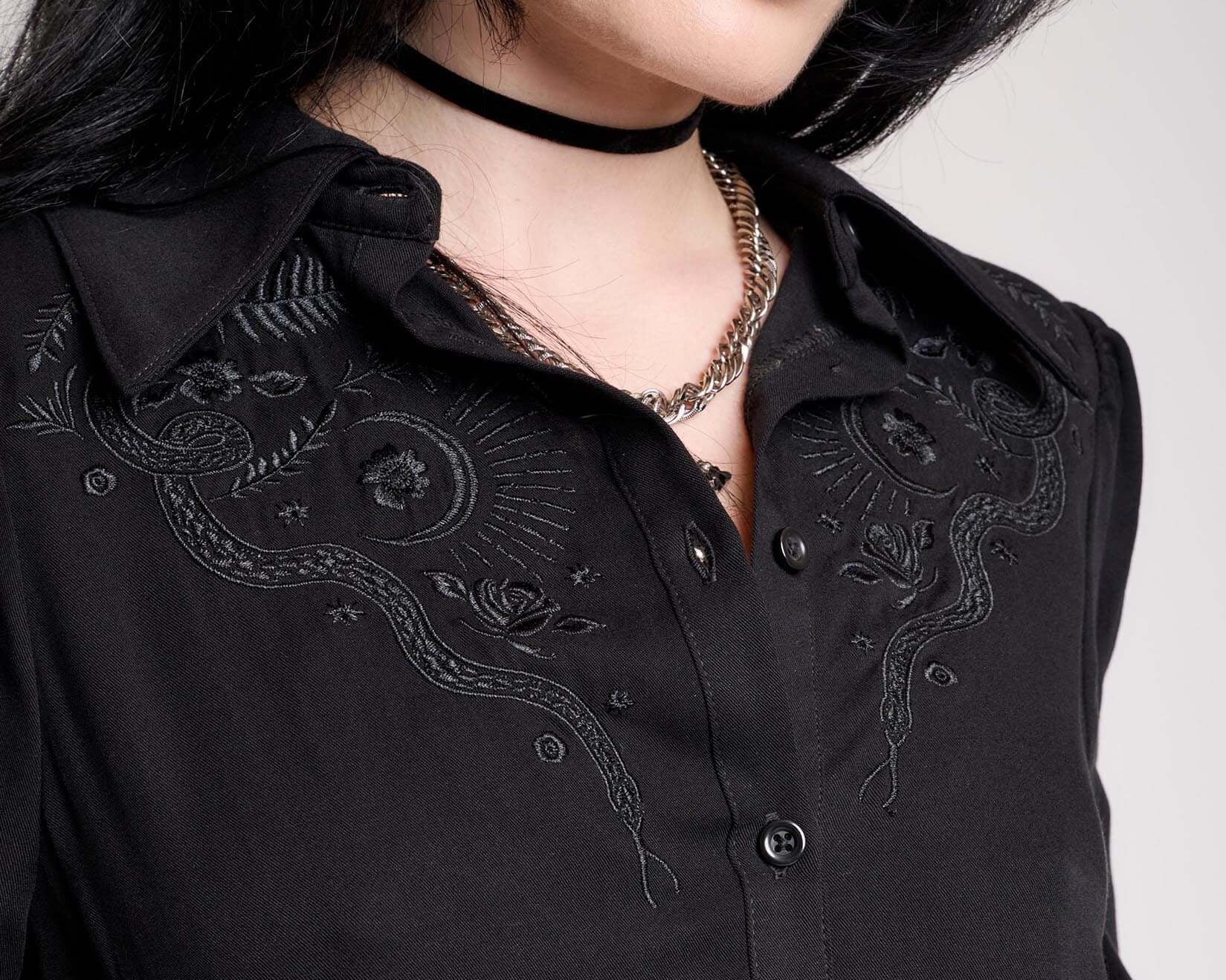 Embroidered Relics Short Sleeve Dress