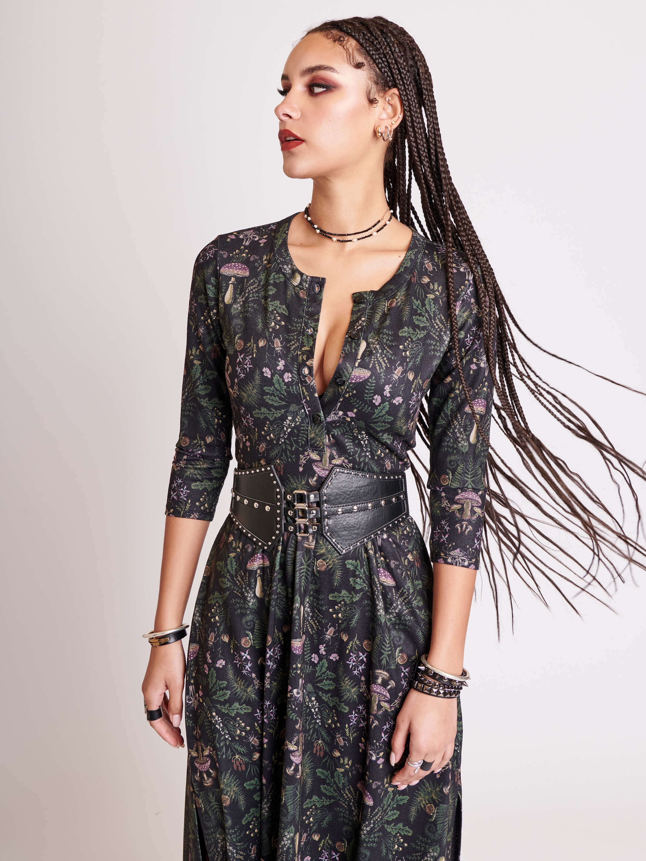forest witch henley dress