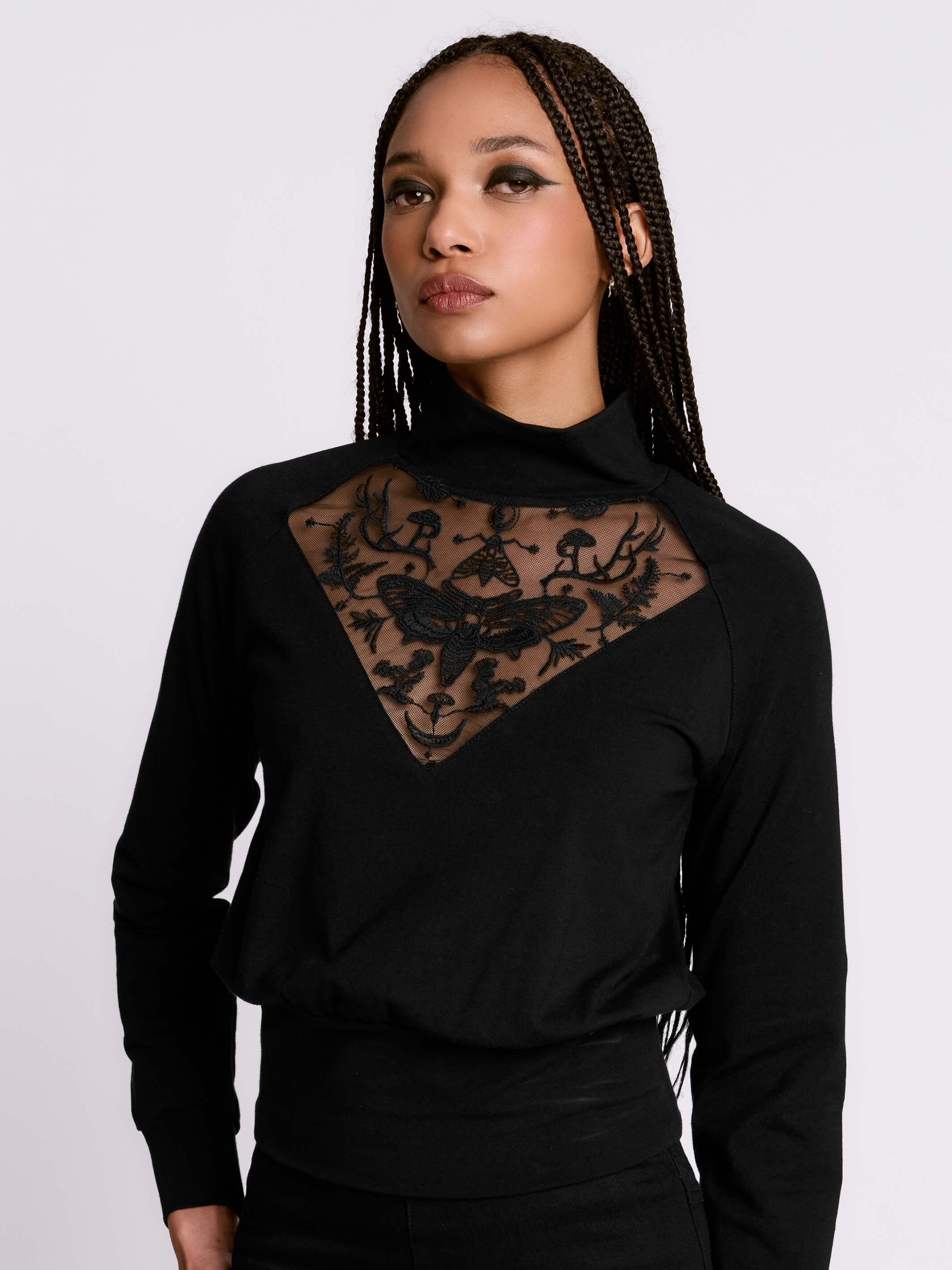Forest Witch Embroidered Top