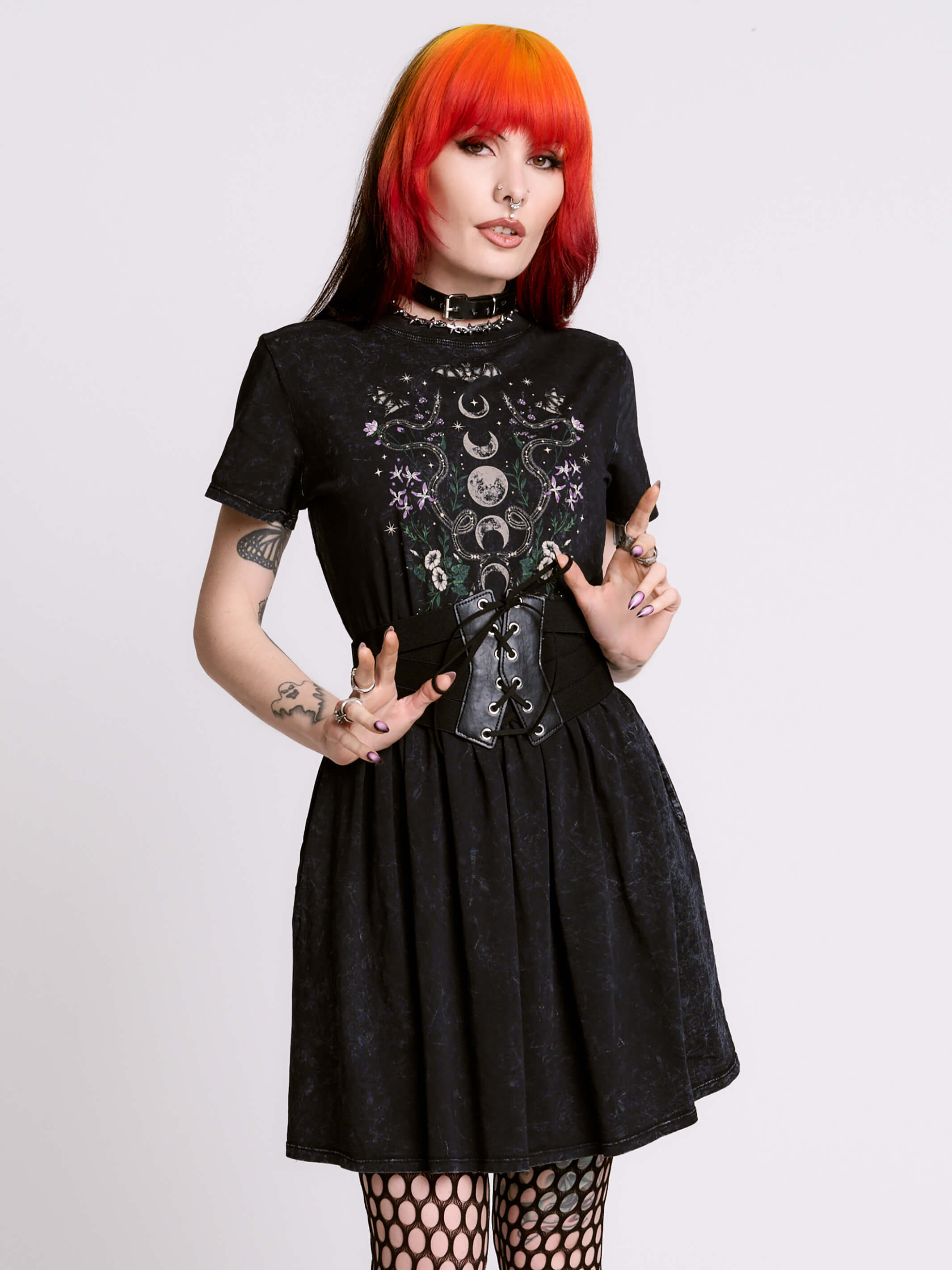 MOON GARDEN BABY DOLL DRESS