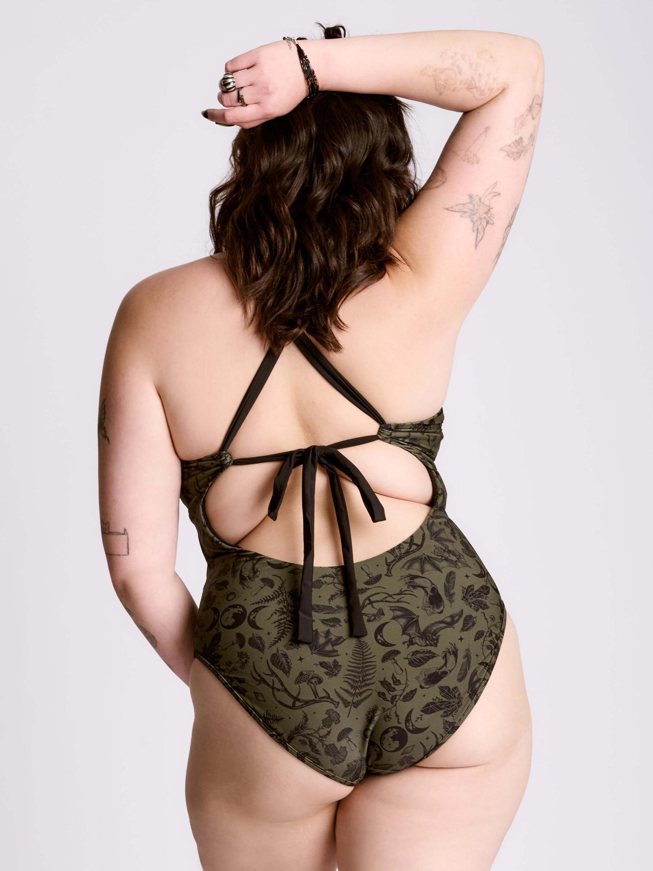 Garden Witch Lace Up Swimsuit
