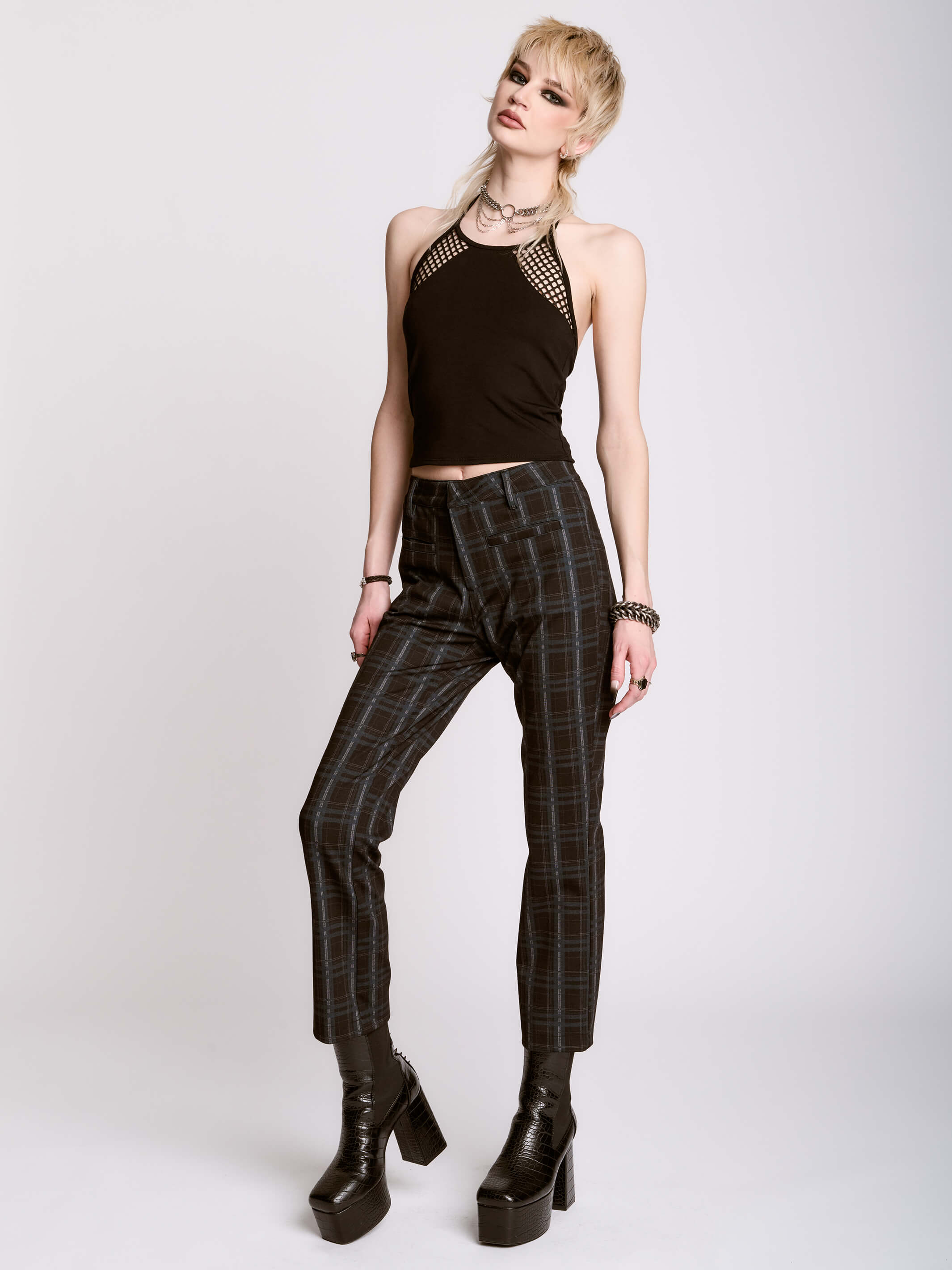 lichen plaid trouser