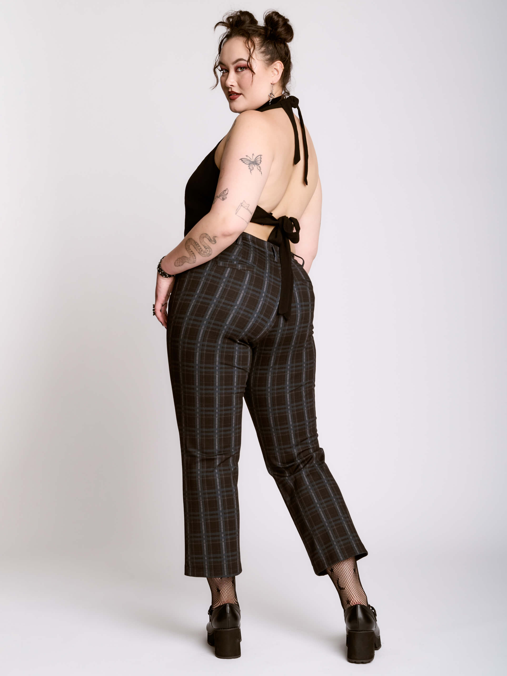 lichen plaid trouser