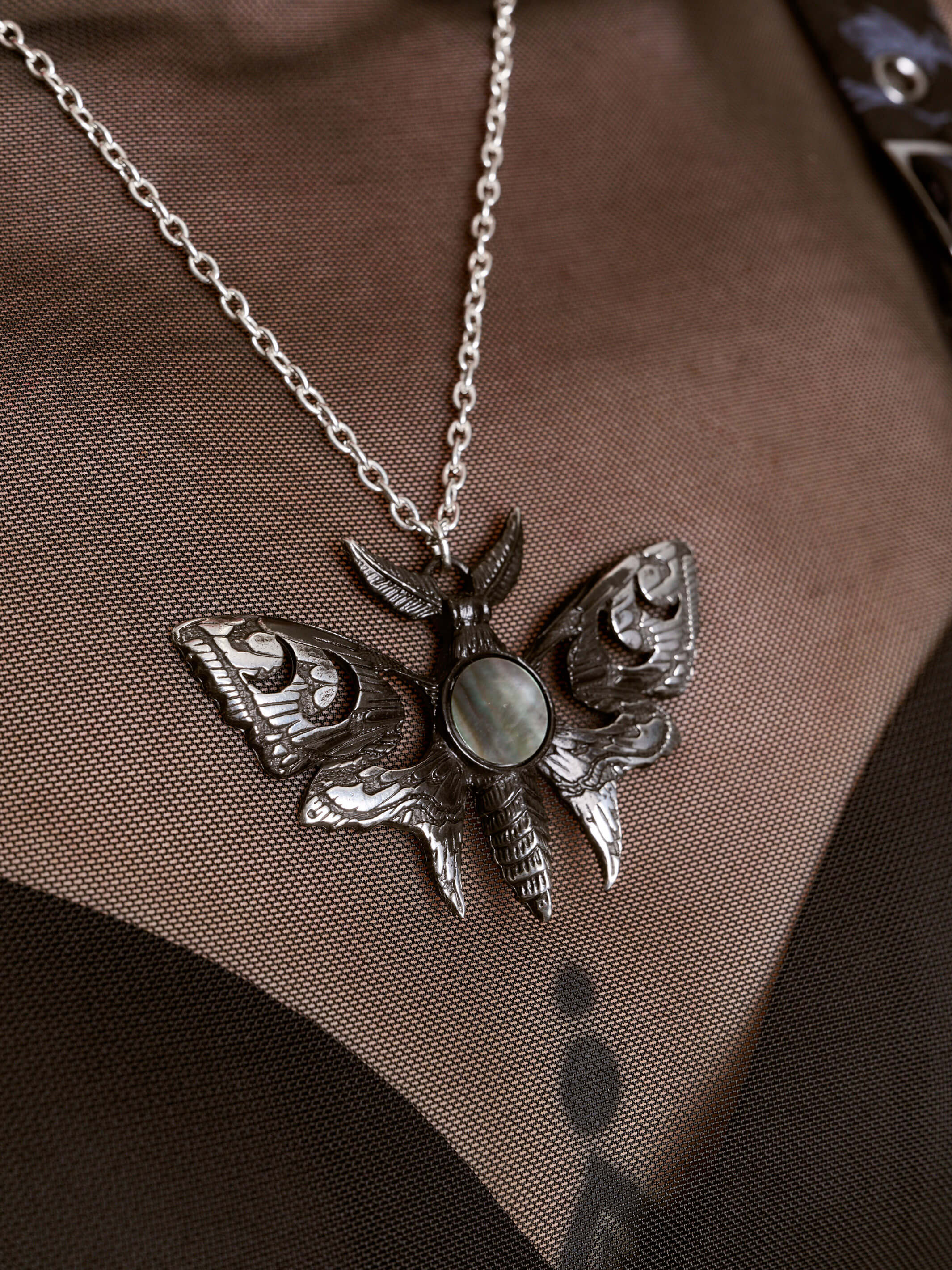 Lunar Moth Necklace