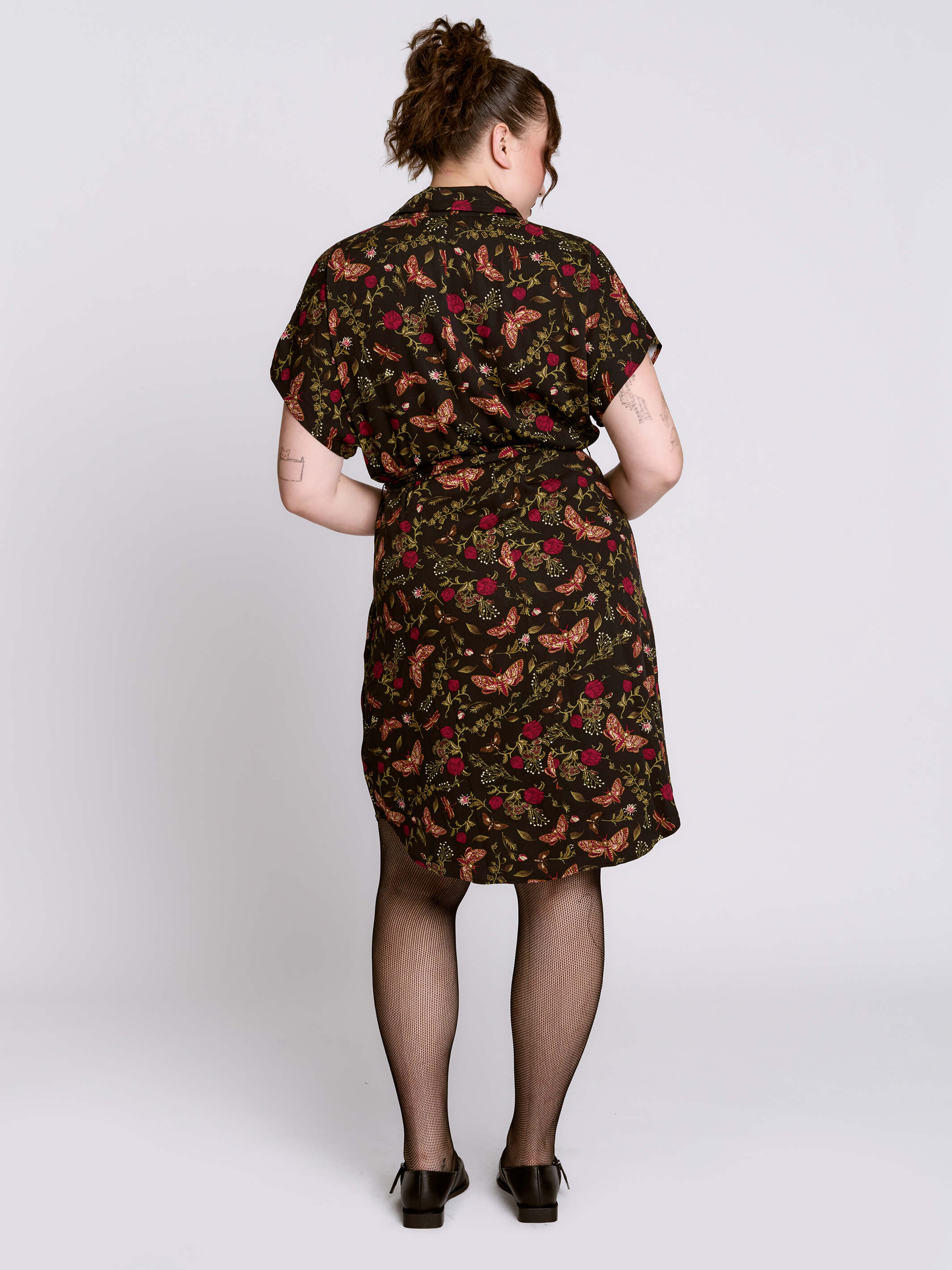 Moth to the Flame Shirt Dress