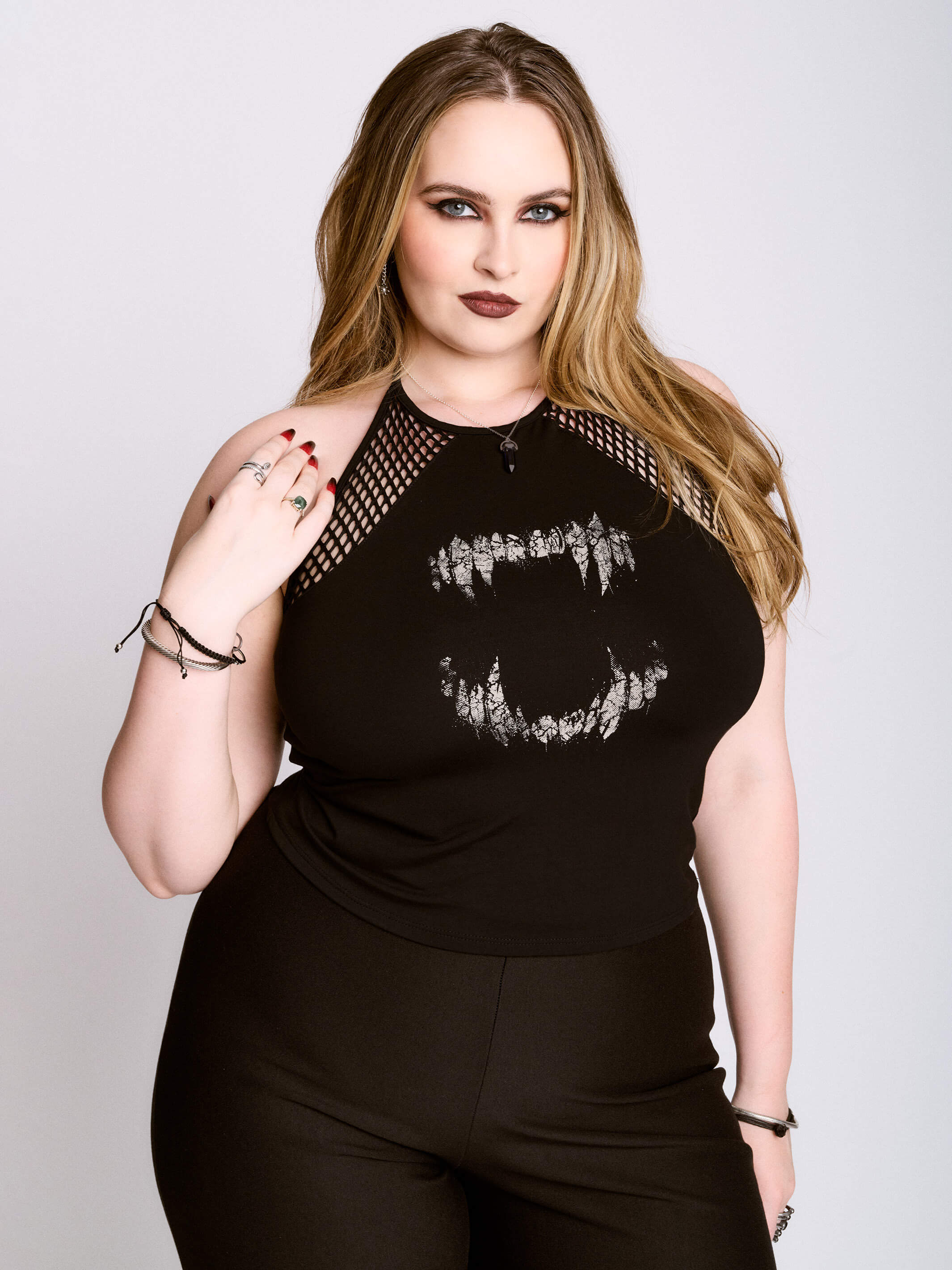 UNDEAD FISHNET HALTER