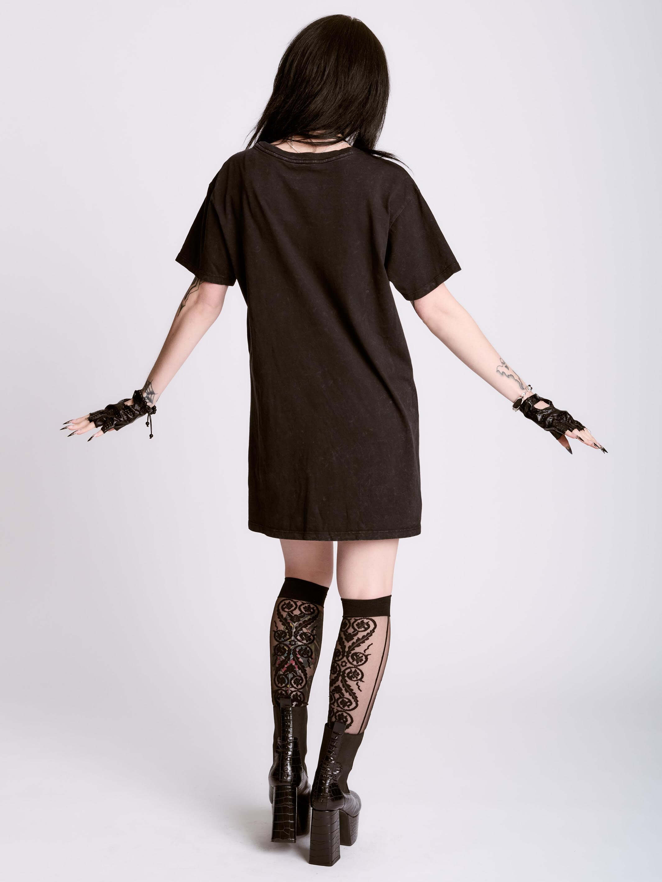 Nocturnal Garden T-shirt Dress