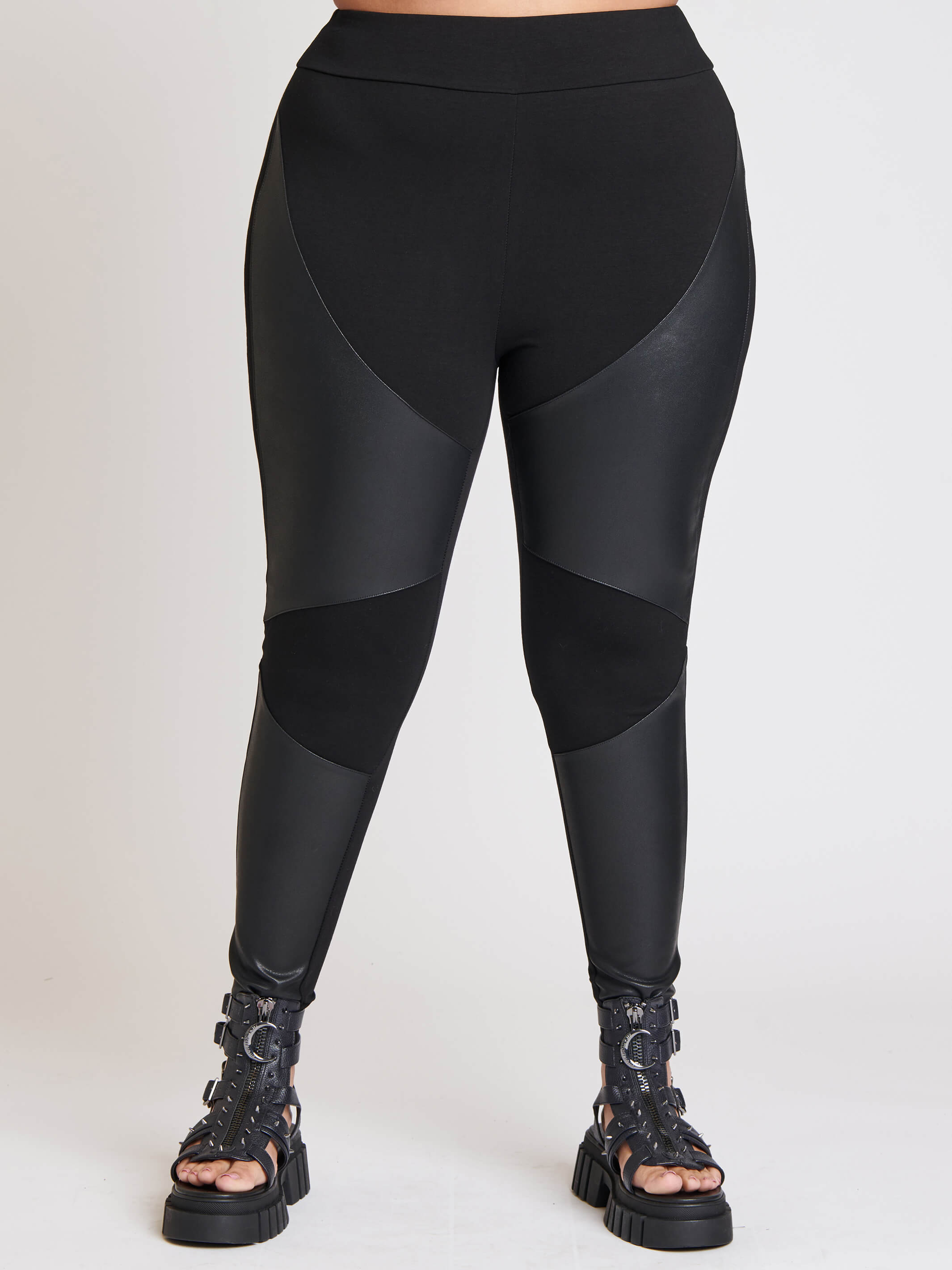 Pleather Moto Legging