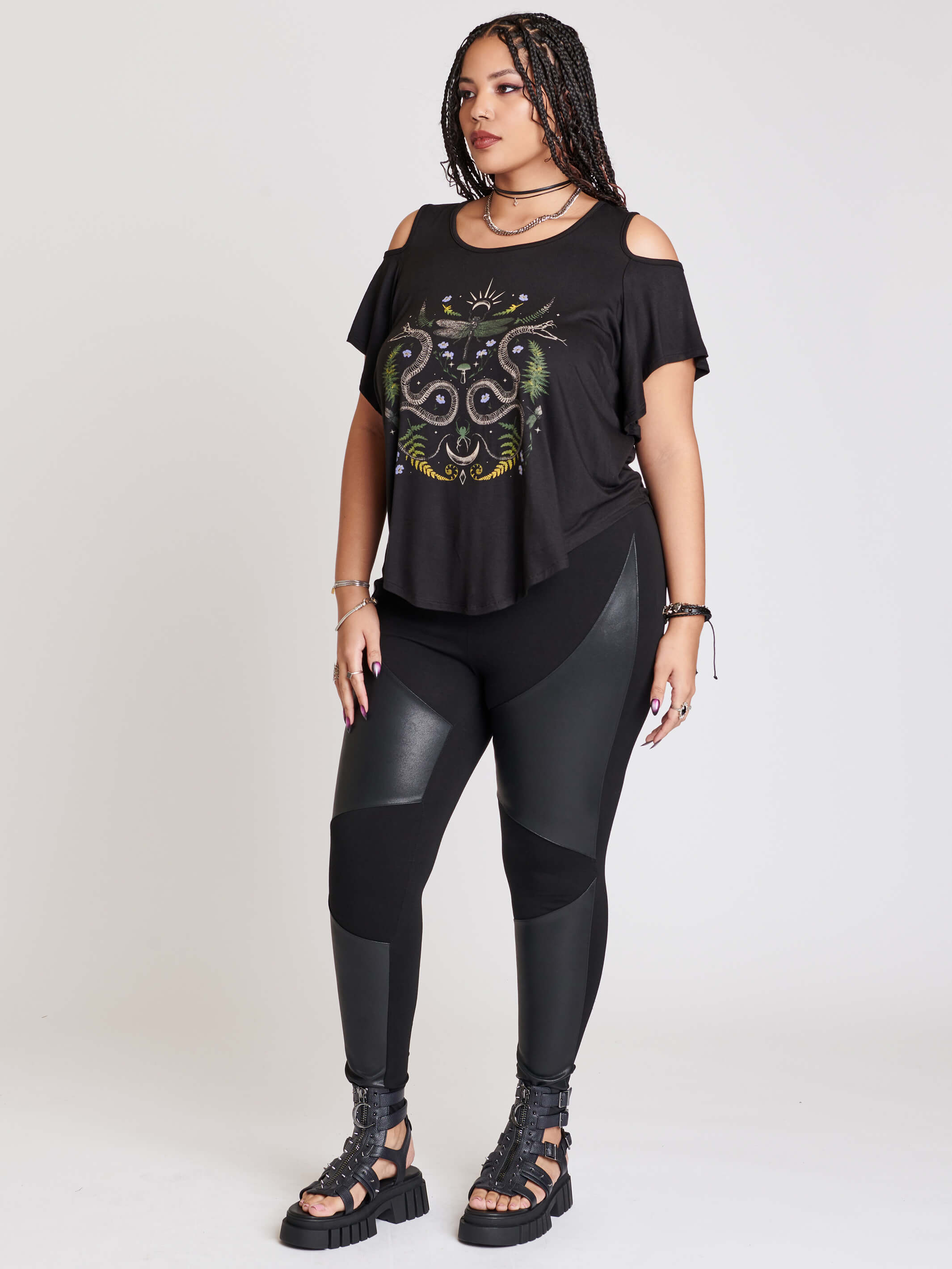 Pleather Moto Legging