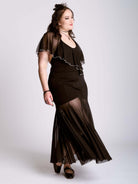 RUFFLE MESH BODYSUIT