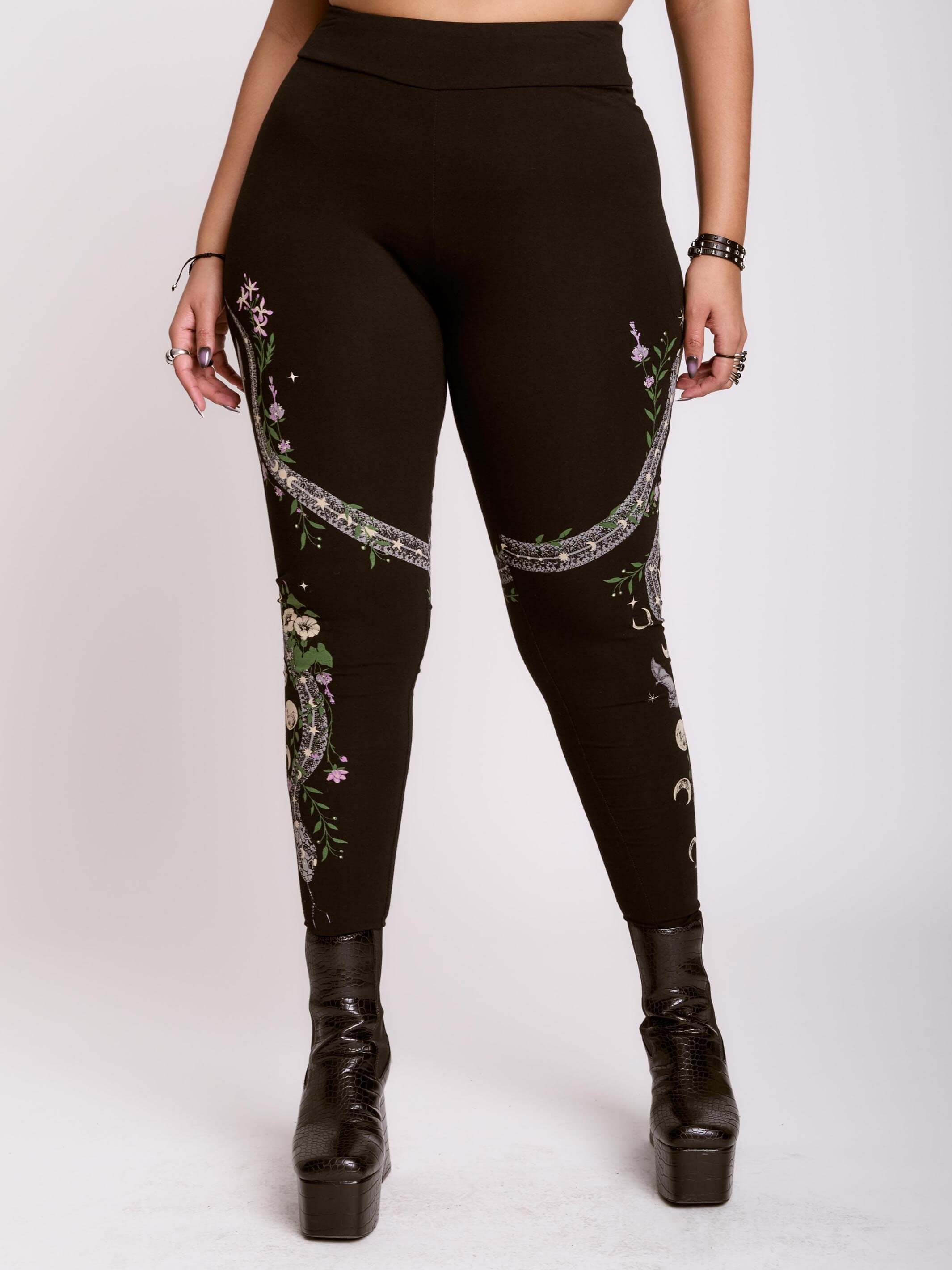 SNAKE FLORAL LEGGING