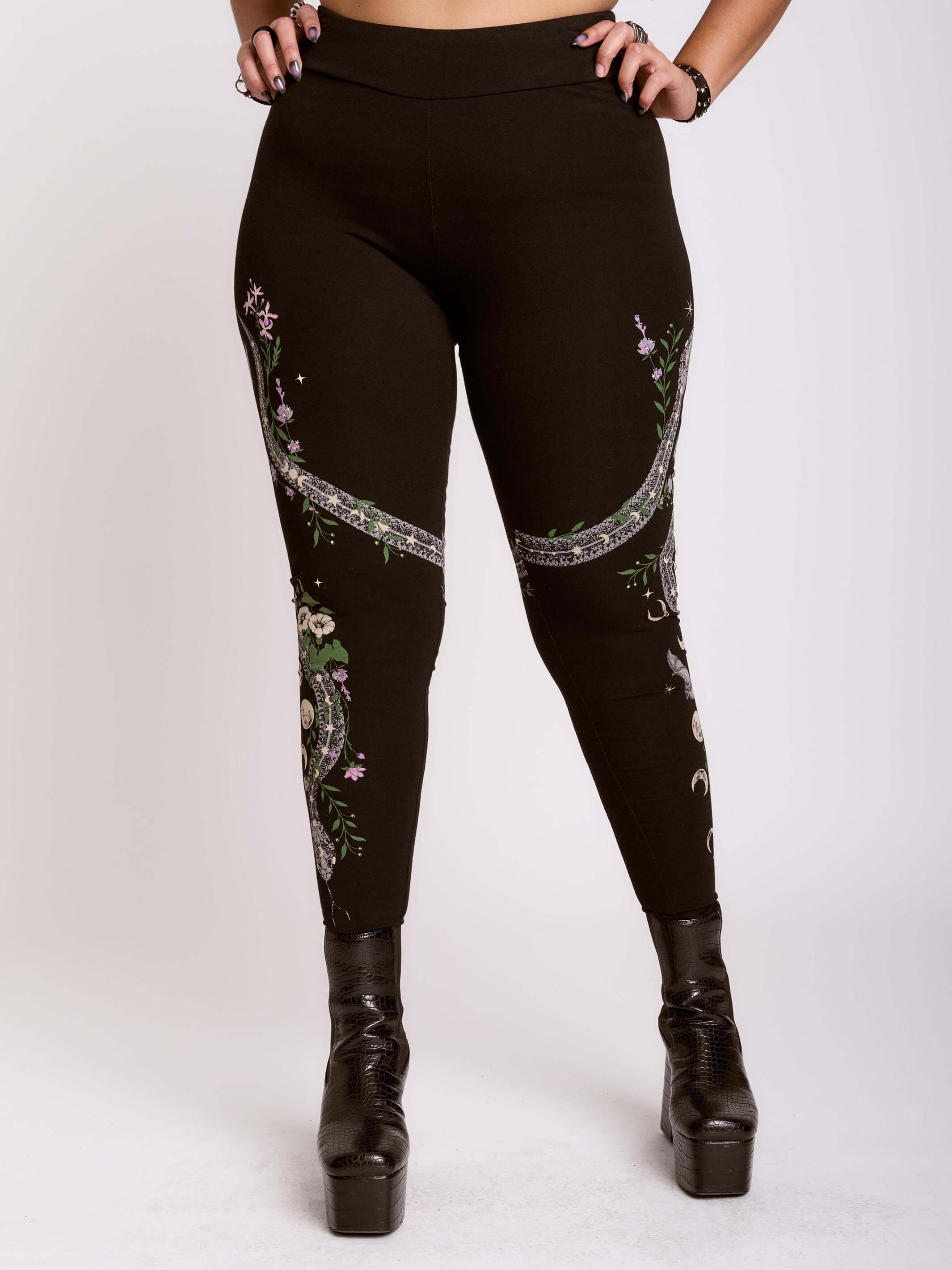 SNAKE FLORAL LEGGING