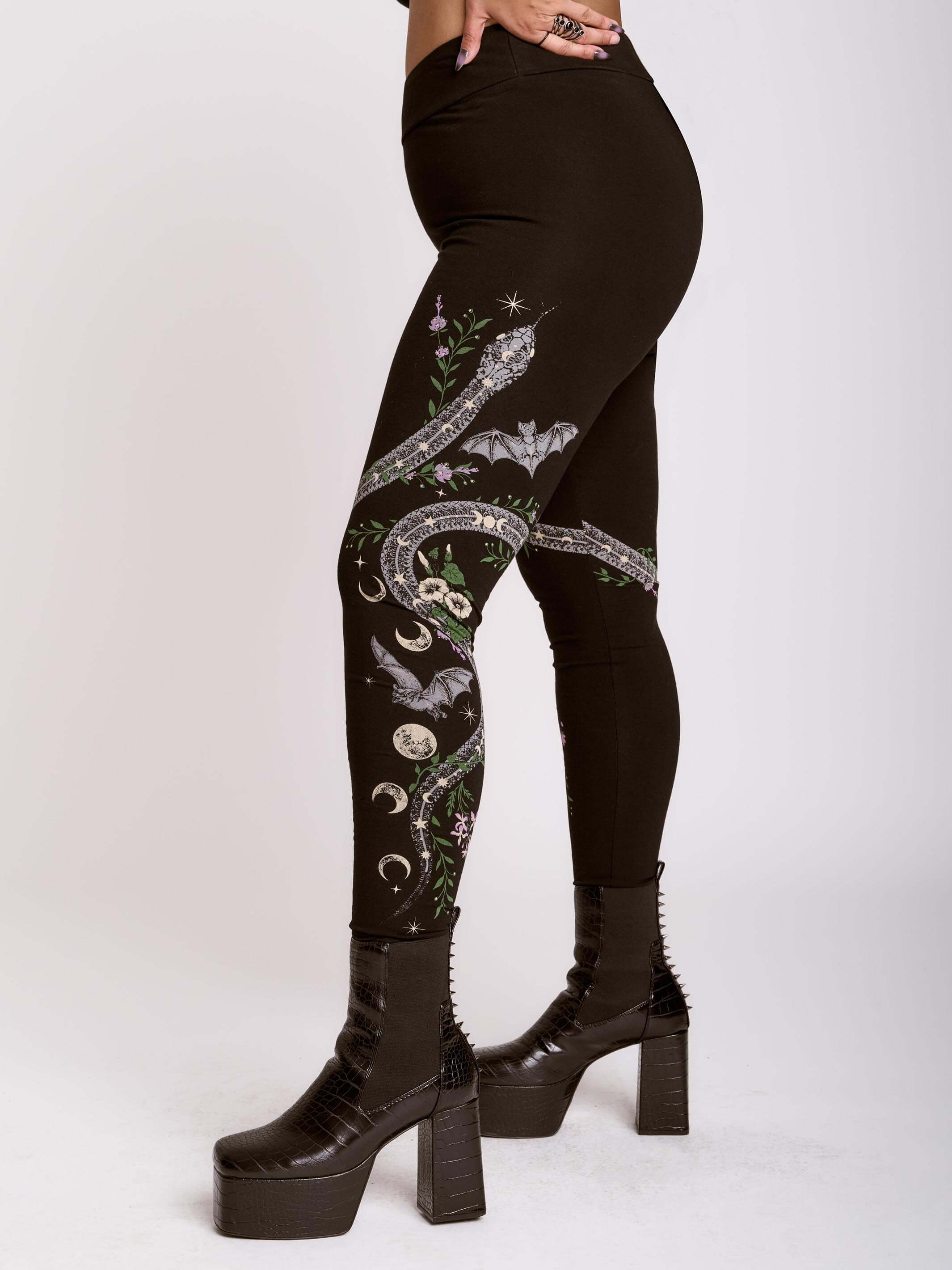 SNAKE FLORAL LEGGING