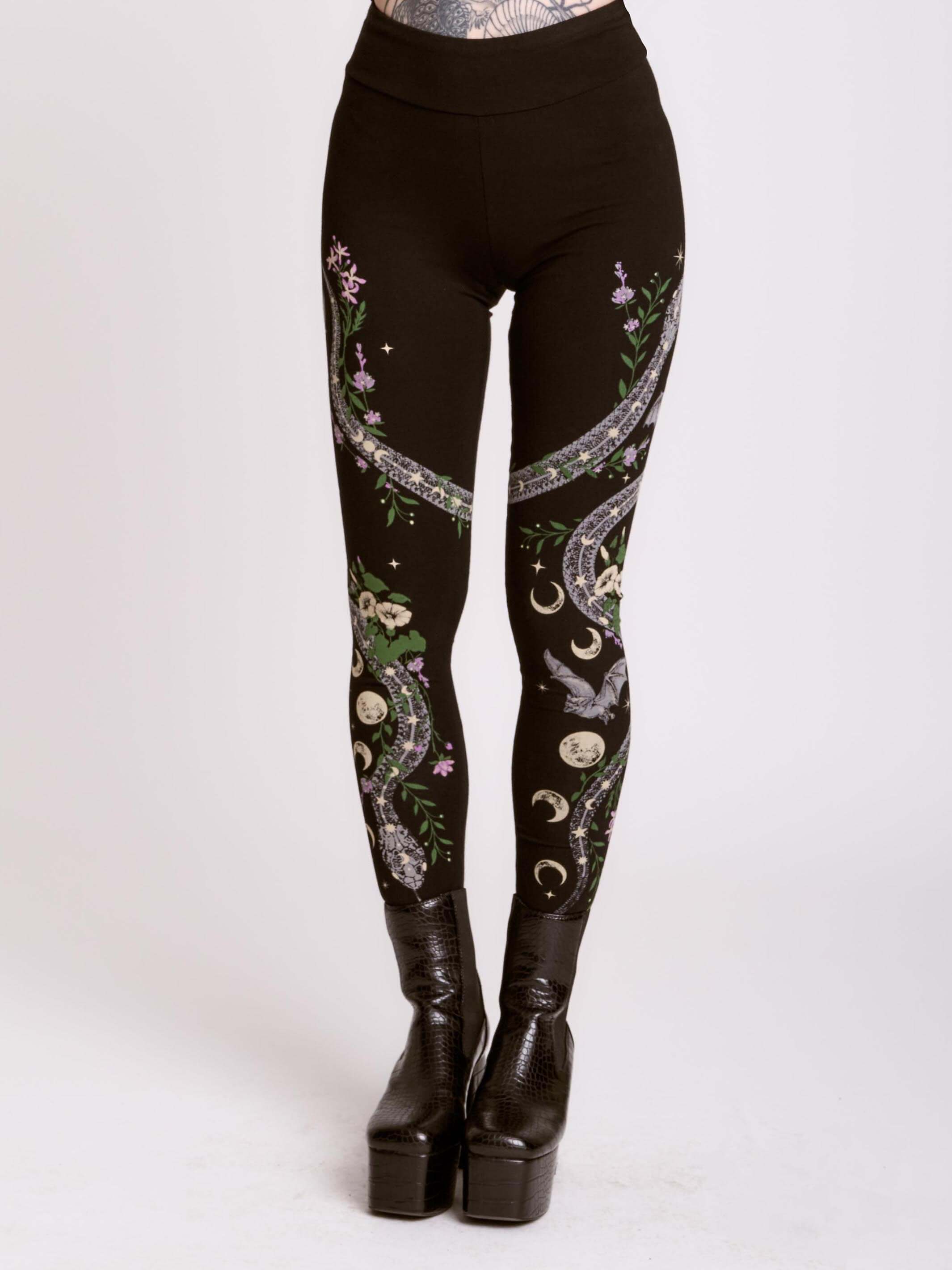 SNAKE FLORAL LEGGING