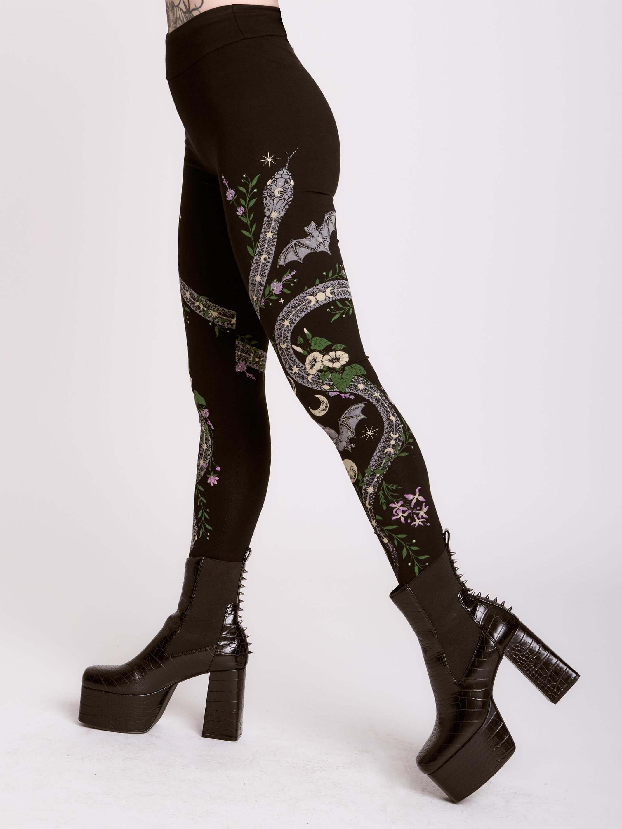 SNAKE FLORAL LEGGING