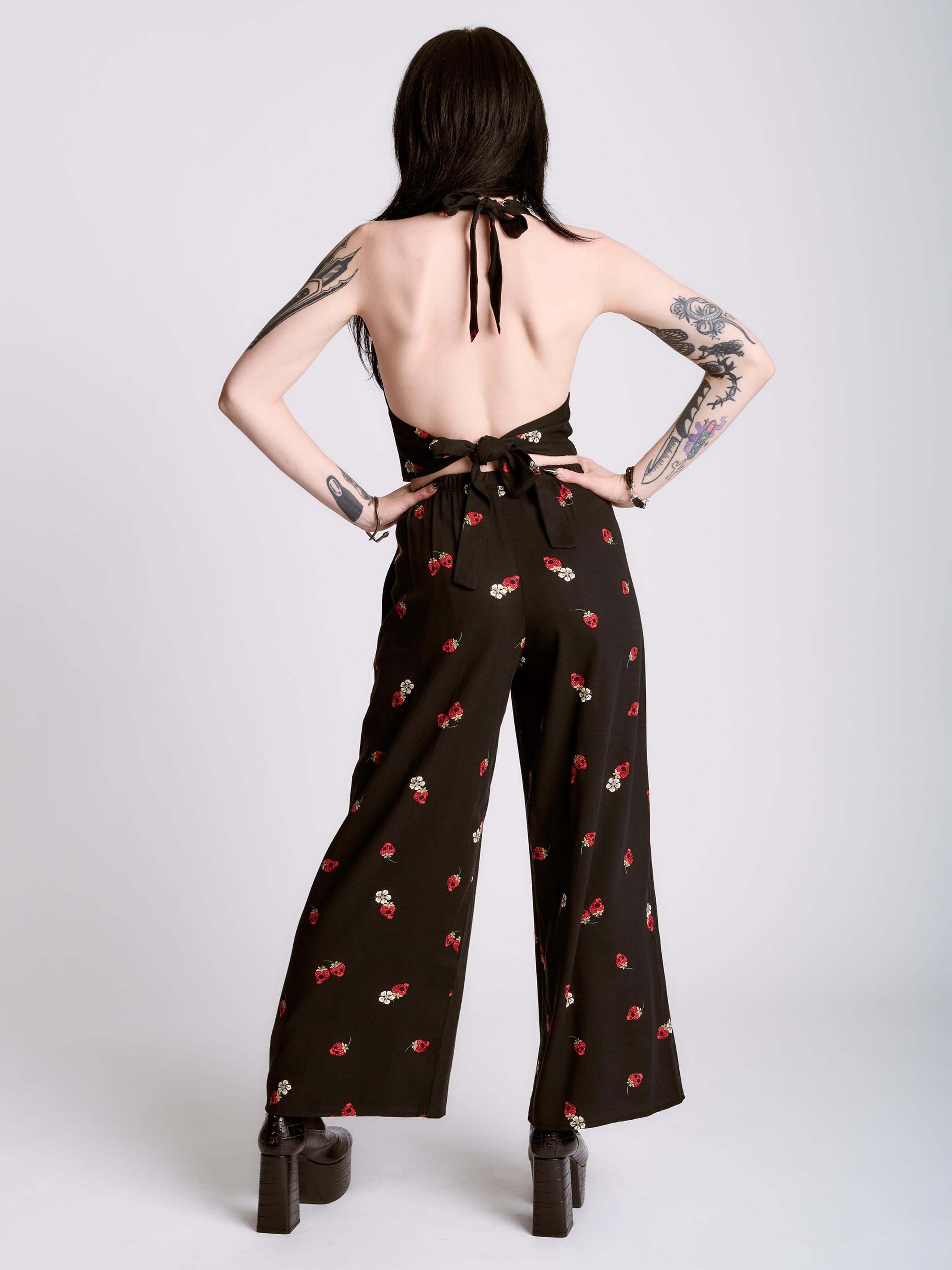 STRAWBERRY Skull Woven Halter