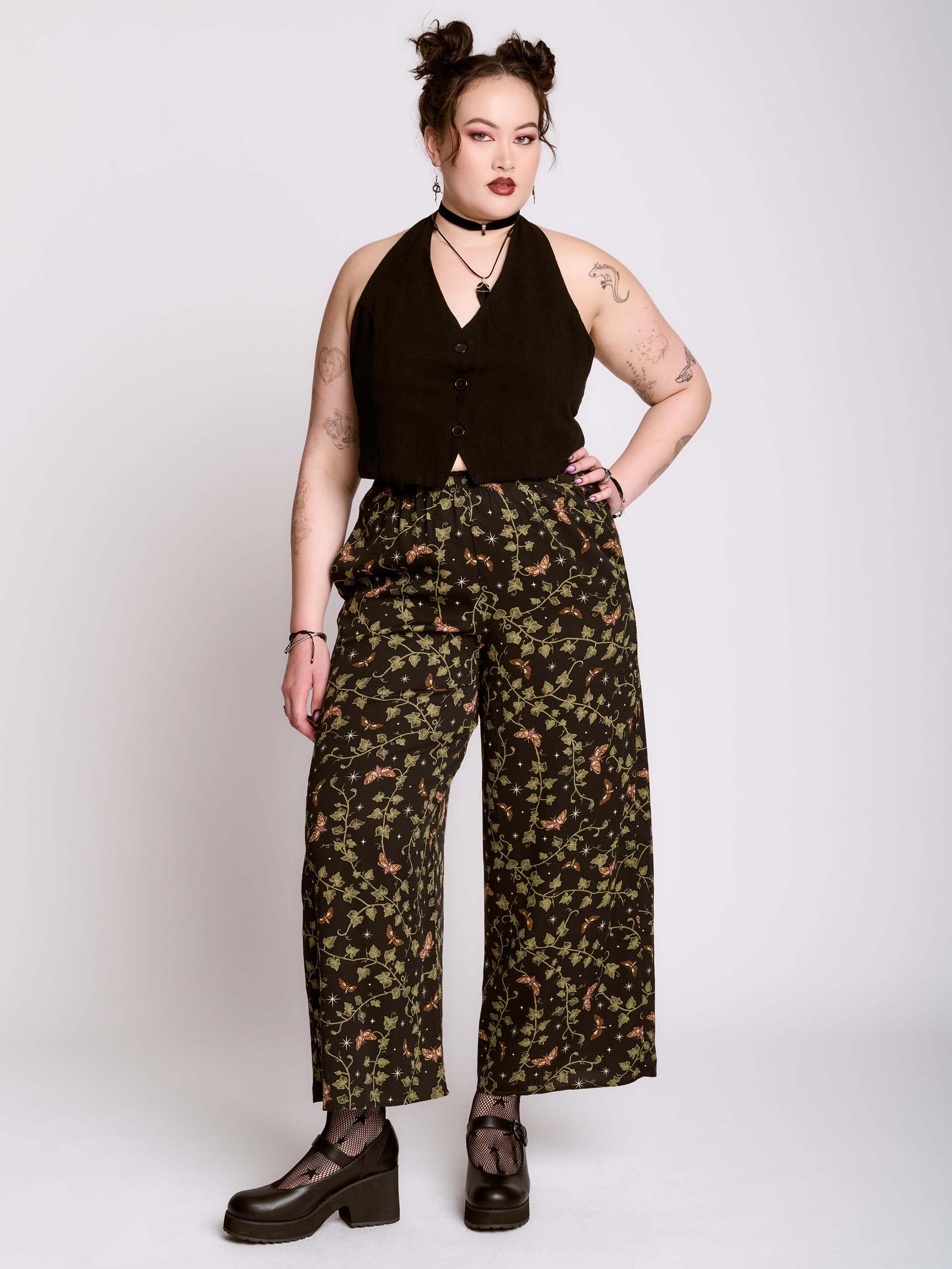 CREEPING  IVY PALAZZO PANTS