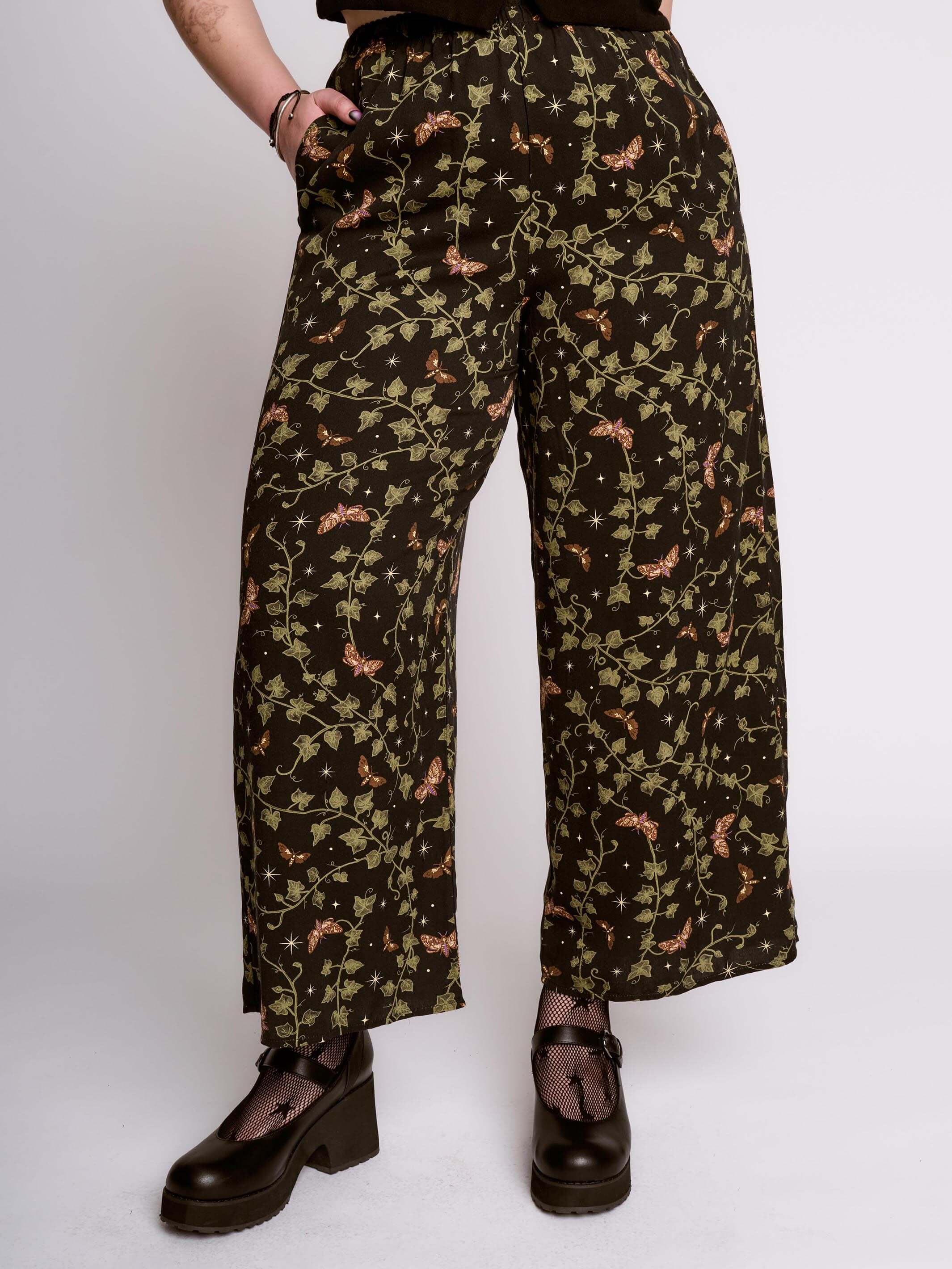 CREEPING  IVY PALAZZO PANTS