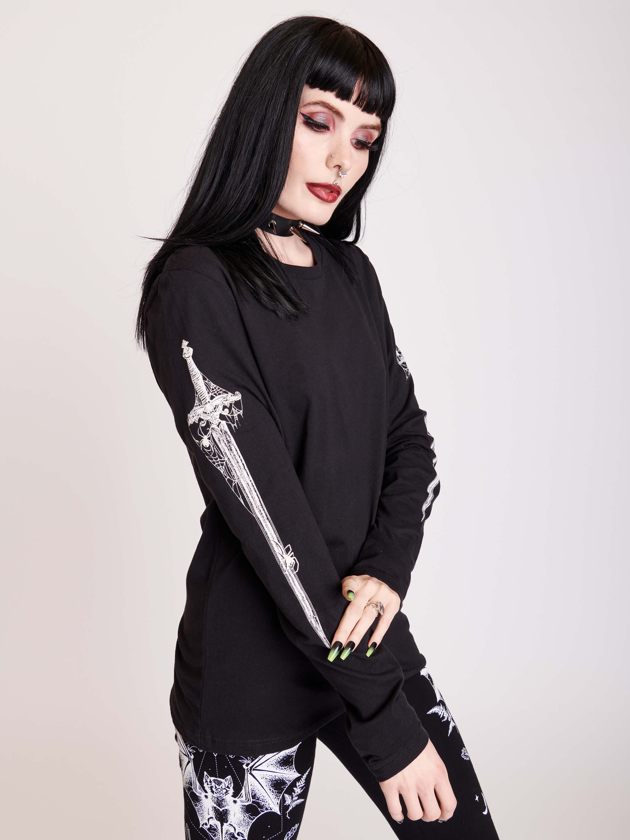 Dagger Long Sleeve T-shirt – Midnight Hour
