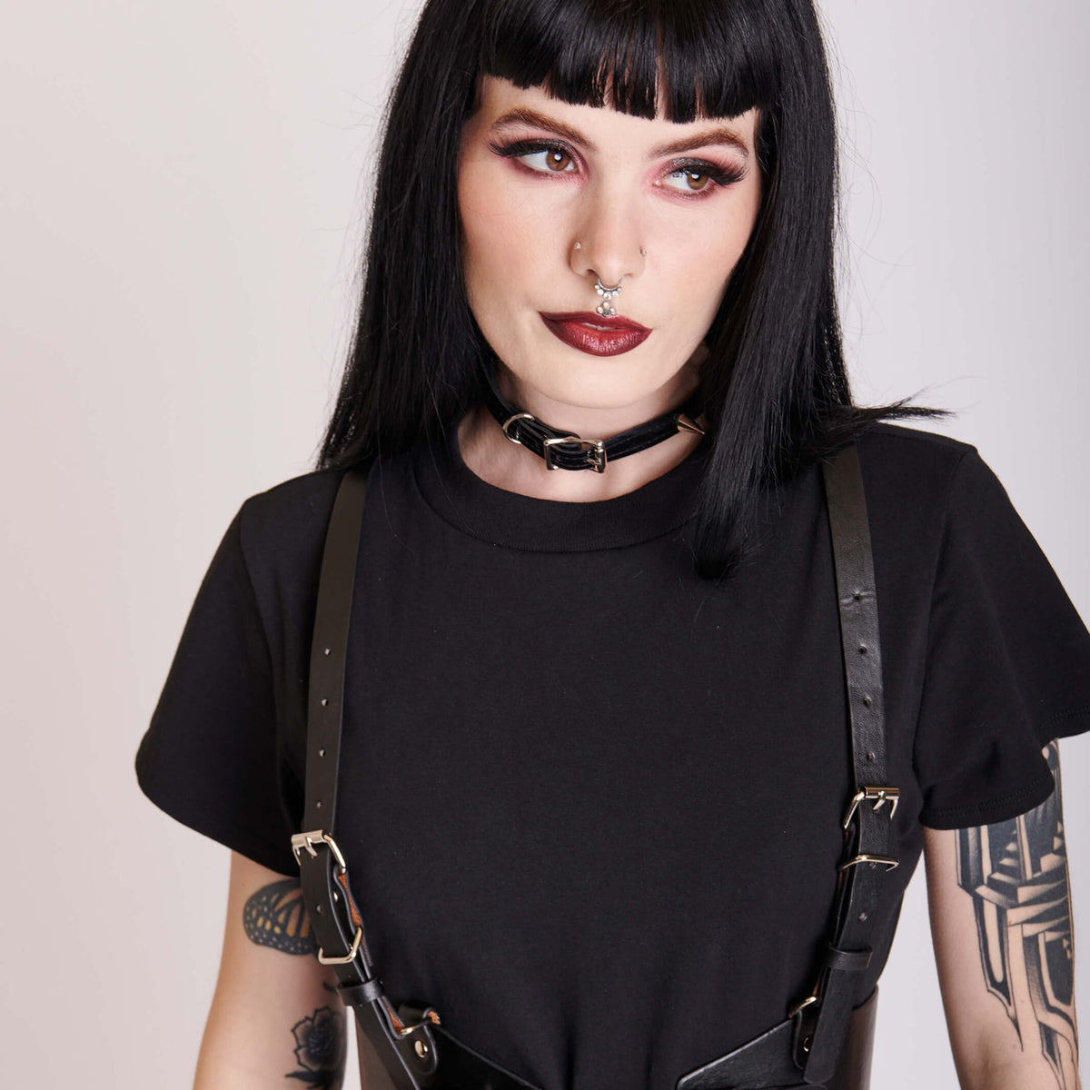 Vegan Belted Harness – Midnight Hour