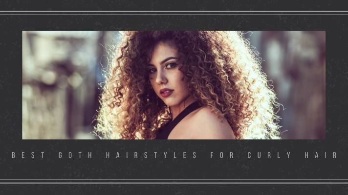 goth hairstyles for curly hair