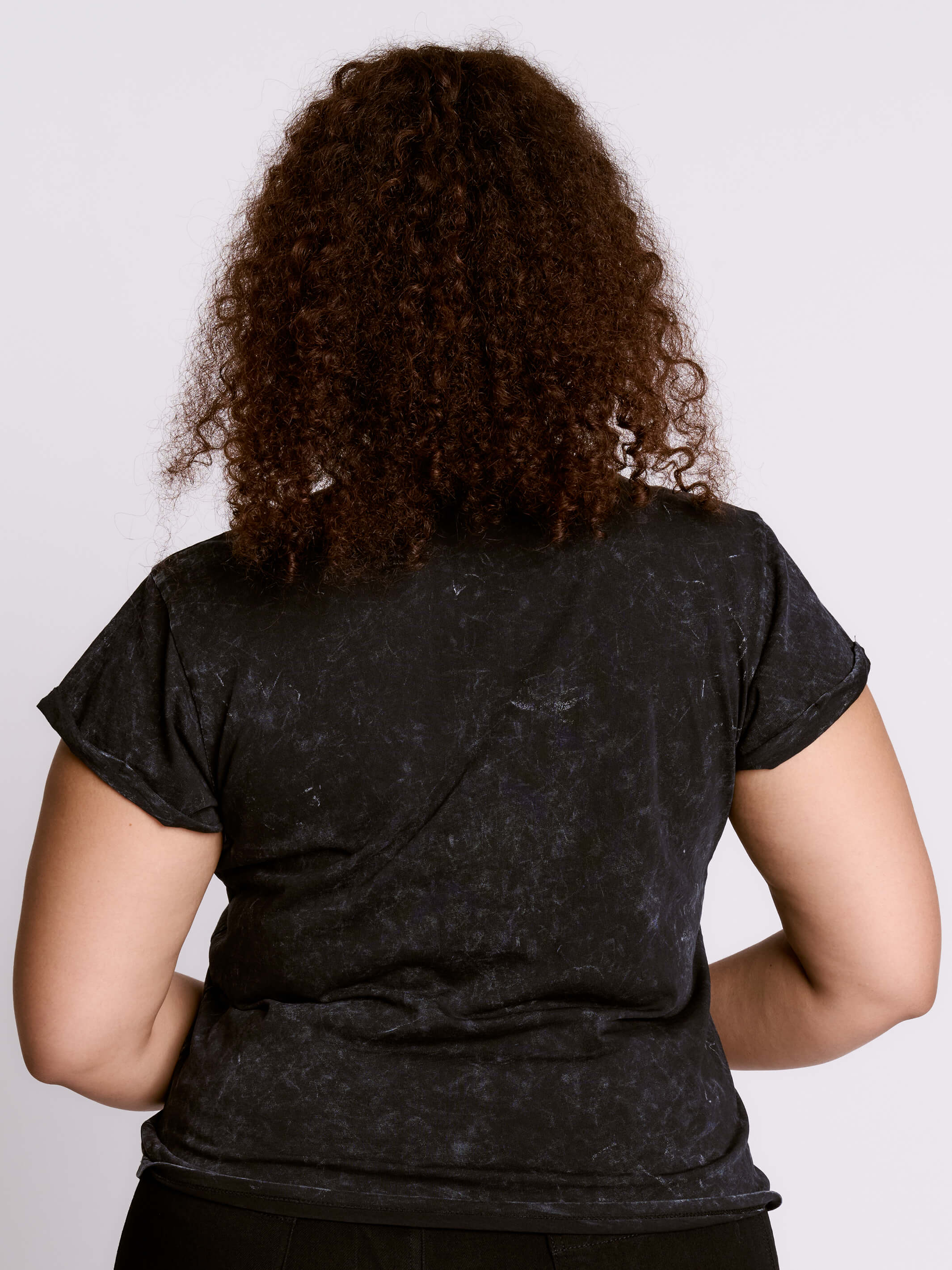 Ace of Pentacle Mineral Wash Baby Tee – Midnight Hour