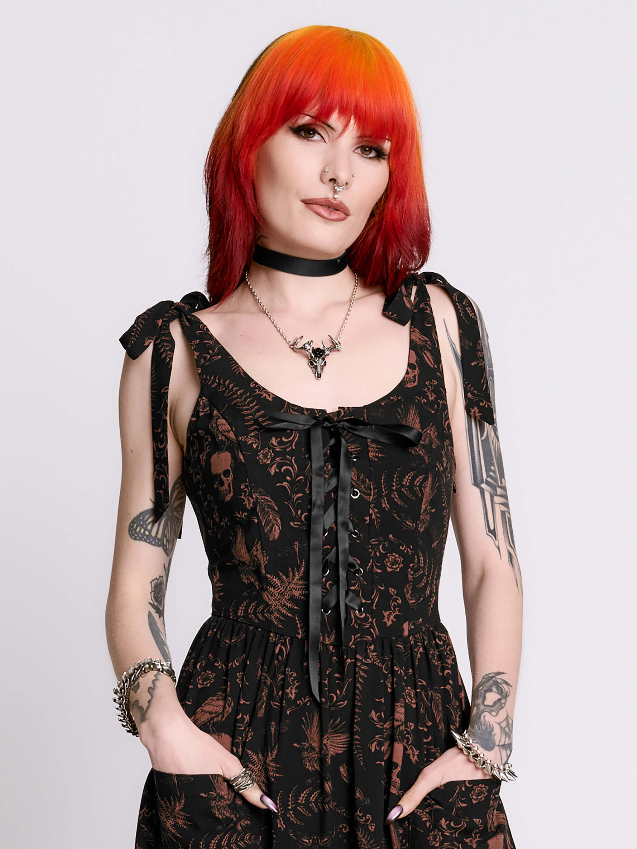 Antique Skull Sundress Midnight Hour Antique Skull Sundress Midnight Hour