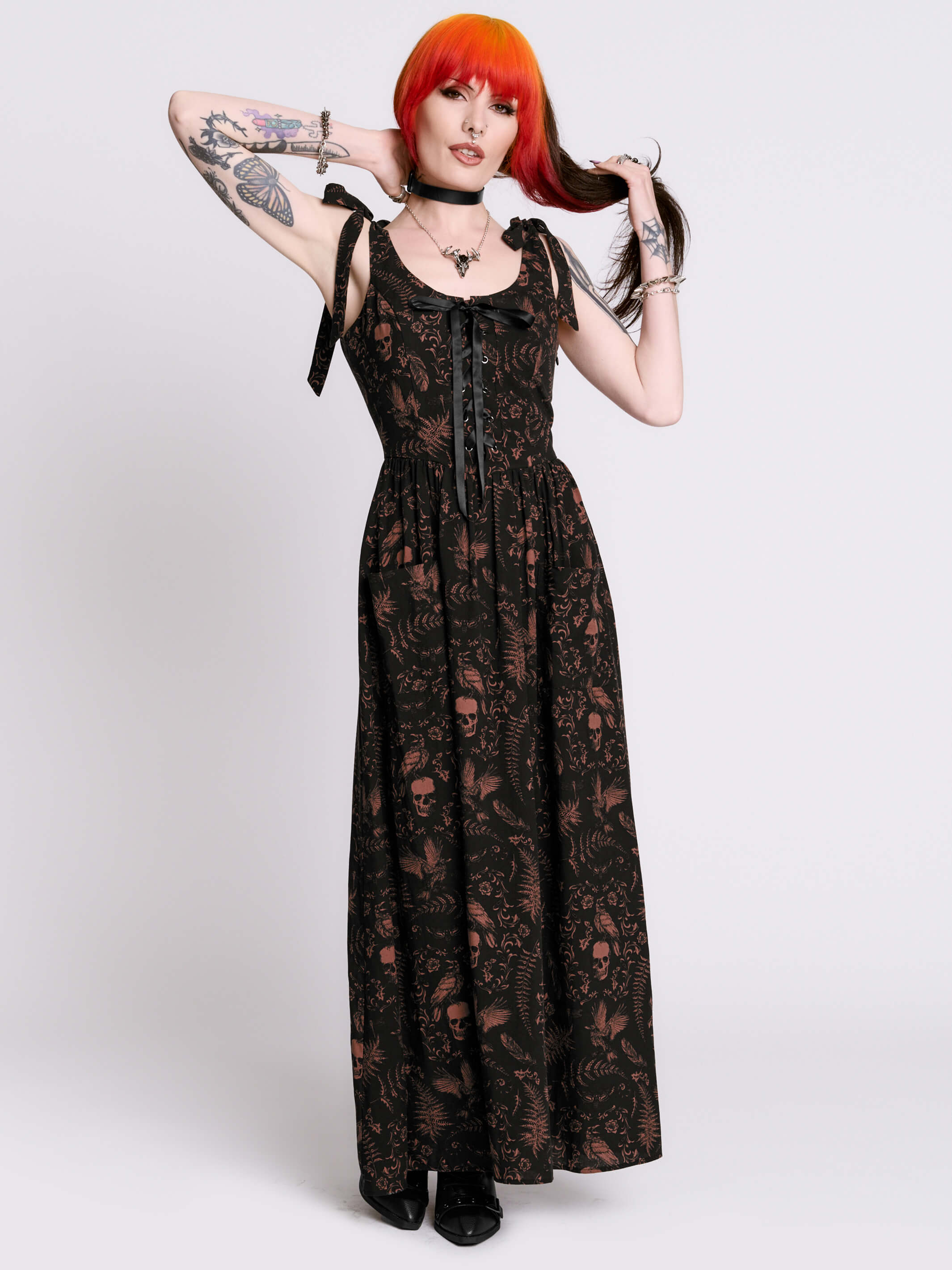ANTIQUE SKULL SUN DRESS
