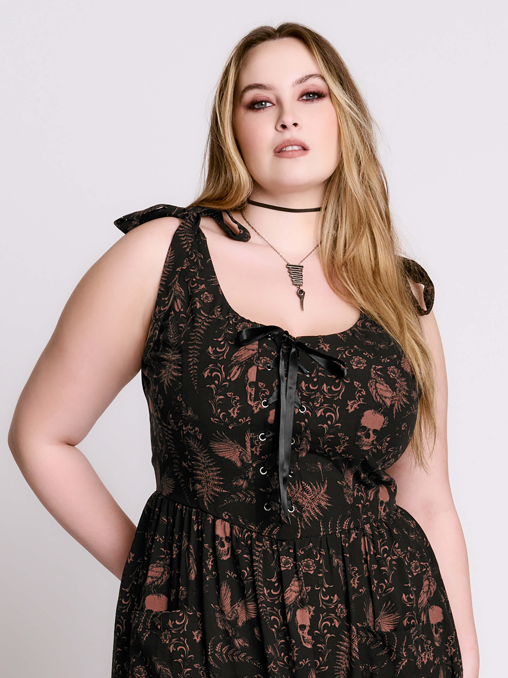 Antique Skull Sundress Midnight Hour Antique Skull Sundress Midnight Hour