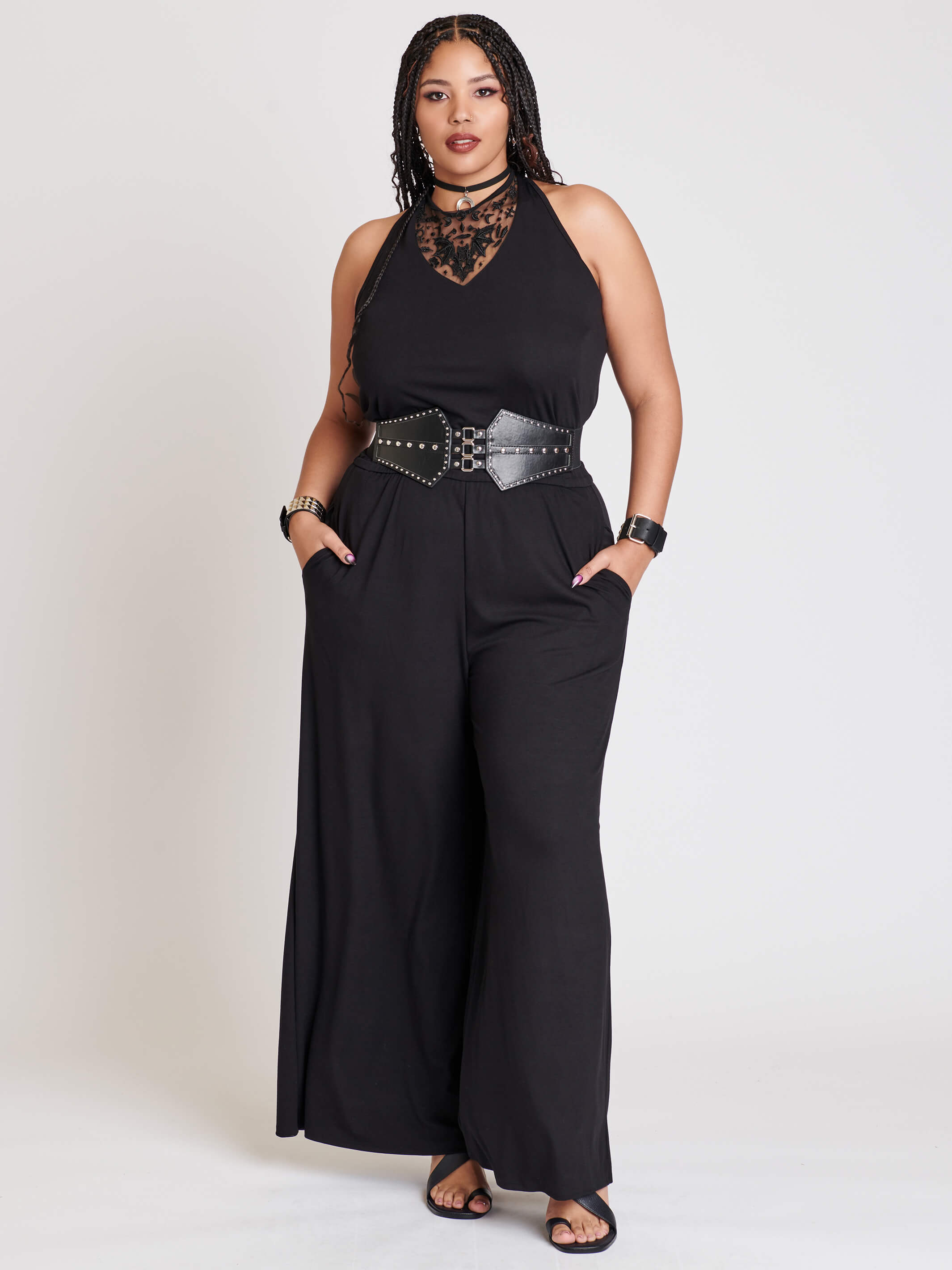 BAT EMBROIDERED ROMPER