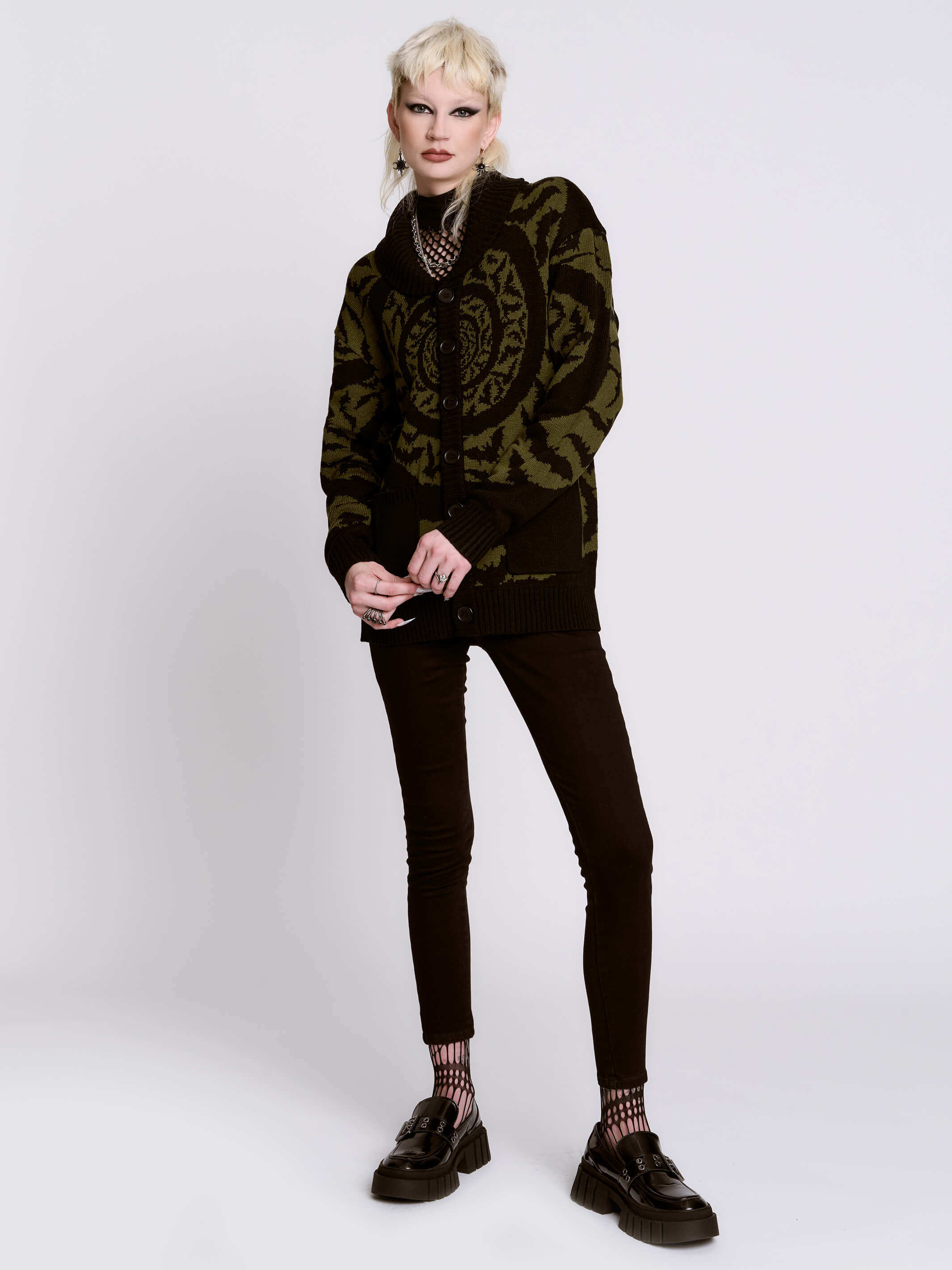 Hypnotic Bat Cardigan – Midnight Hour