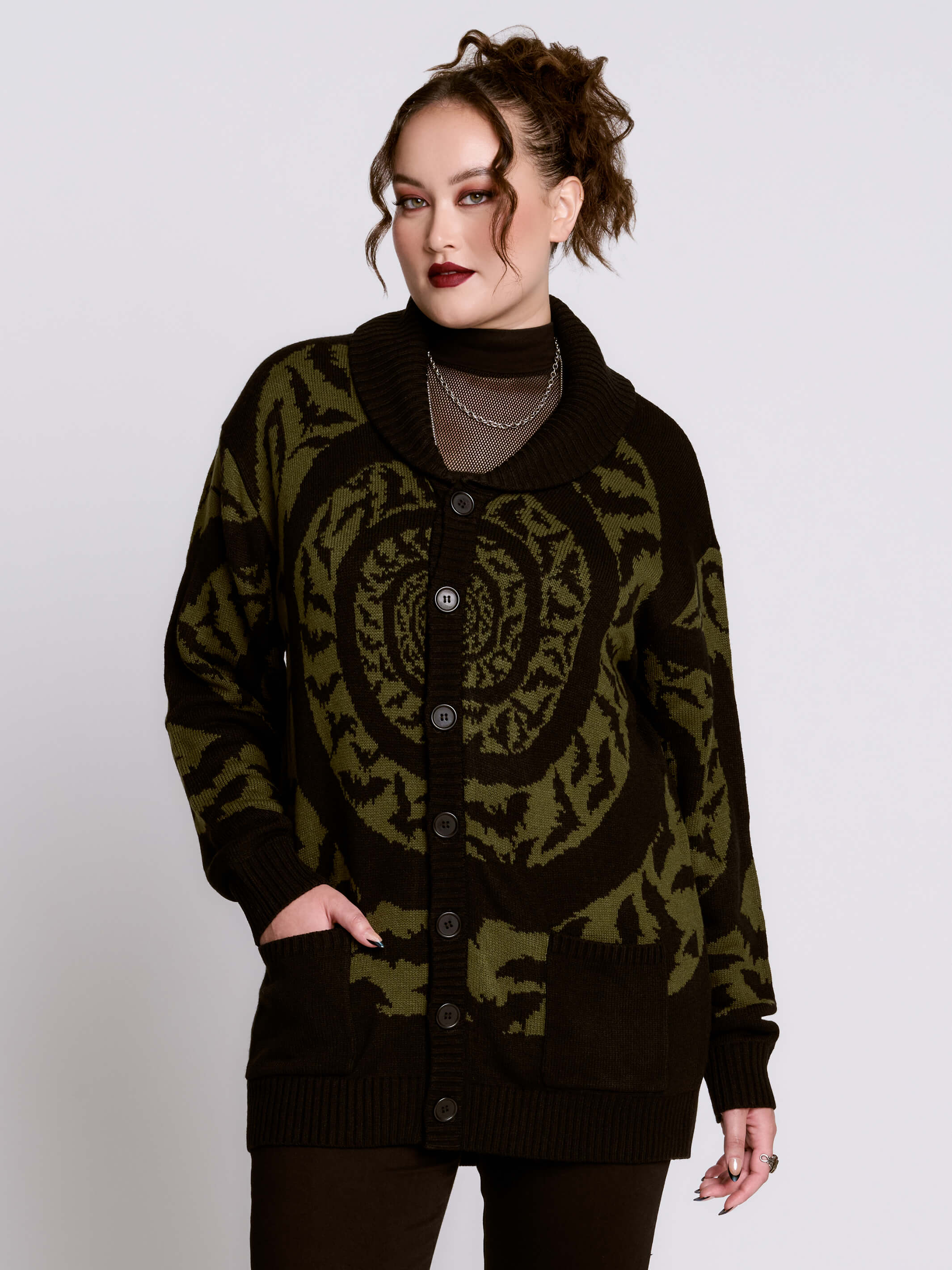 Hypnotic Bat Cardigan – Midnight Hour