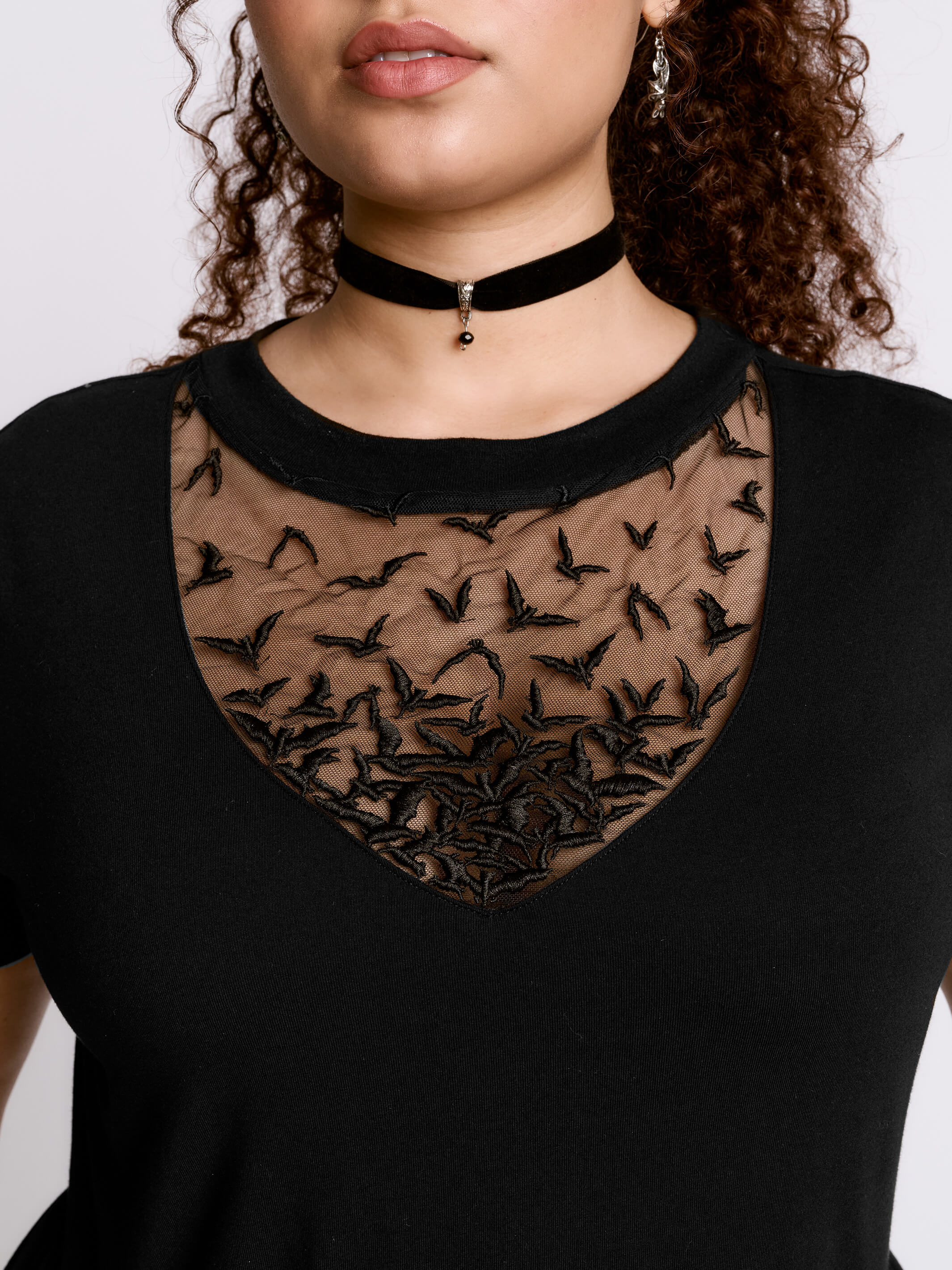 urban outfitters gothic mesh babydoll dress Motel Damiera Mesh Tie-Strap Babydoll Mini Dress