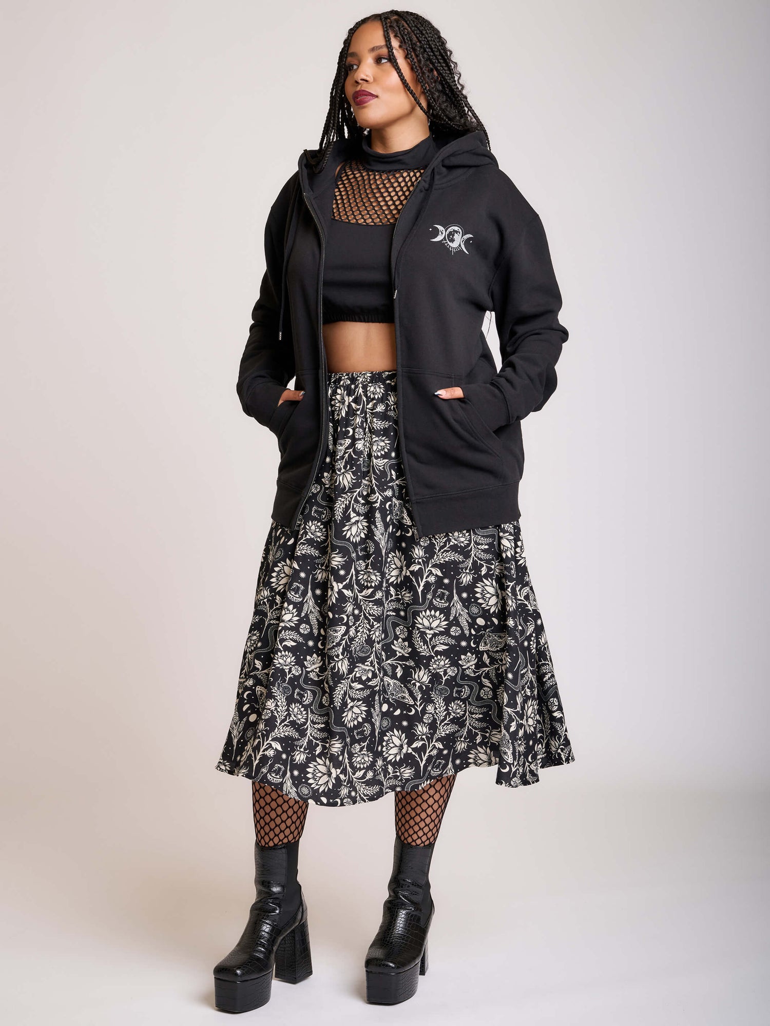 Midnight Hour Balloon Sleeve Sweater - Black