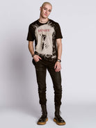 BAUHAUS SPLATTER BLEACH SHIRT