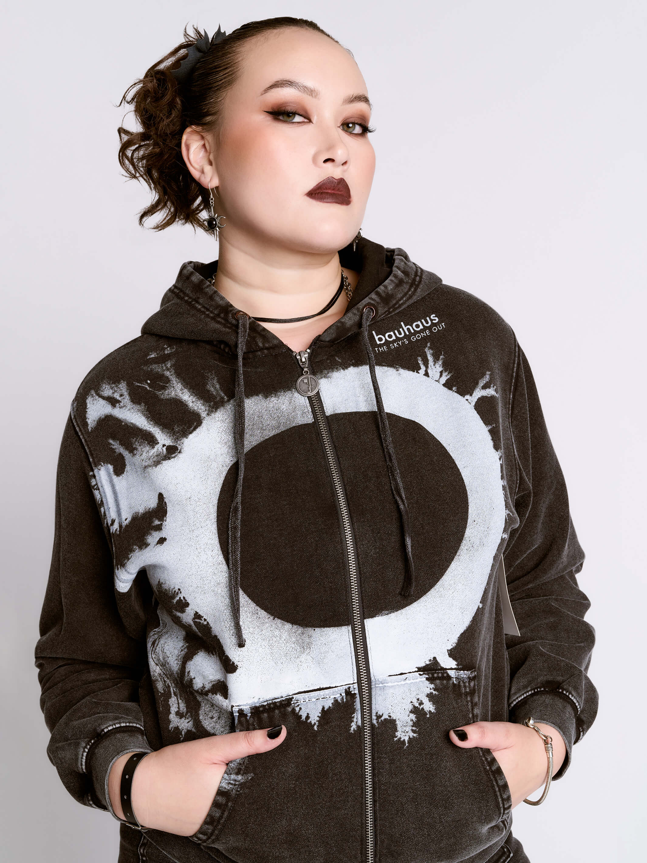 Bauhaus The Sky's Gone Out Zip Hoodie by Midnight Hour