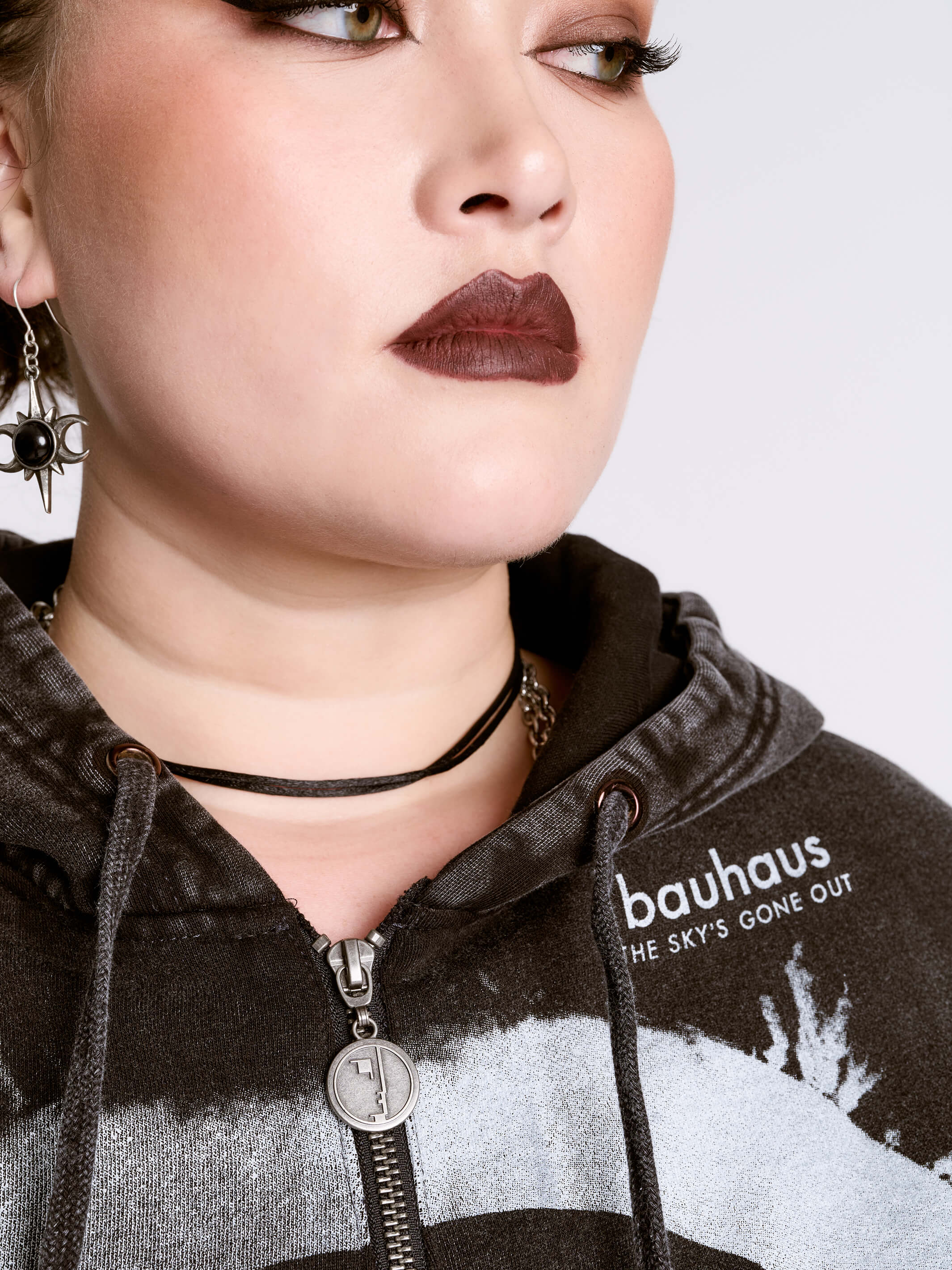Bauhaus The Sky's Gone Out Zip Hoodie by Midnight Hour