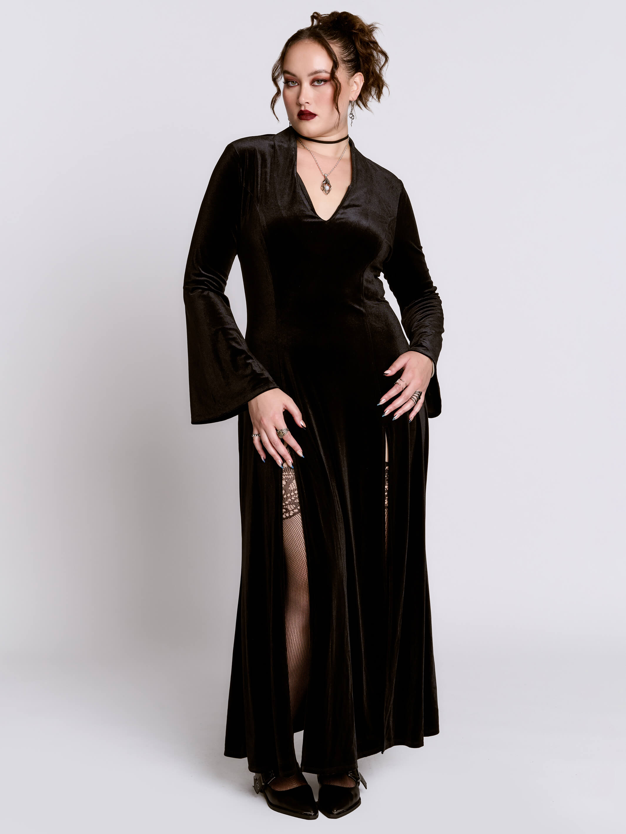 Black Lodge Velvet Dress 3XL / Black Black Lodge Velvet Dress 3XL / Black