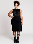 Black pencil skirt.