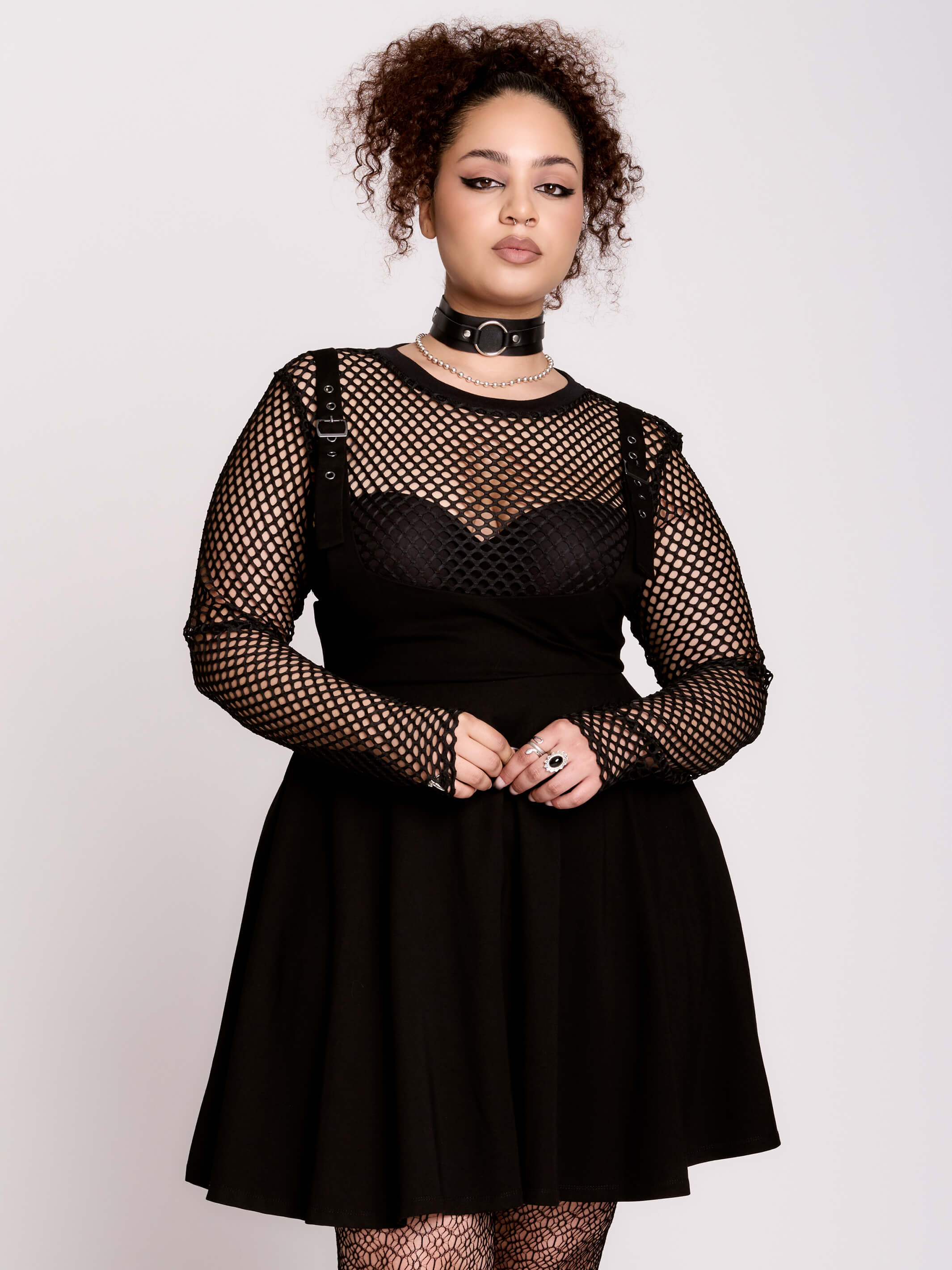 Black Pinafore Jumper MD / Black Black Pinafore Jumper MD / Black